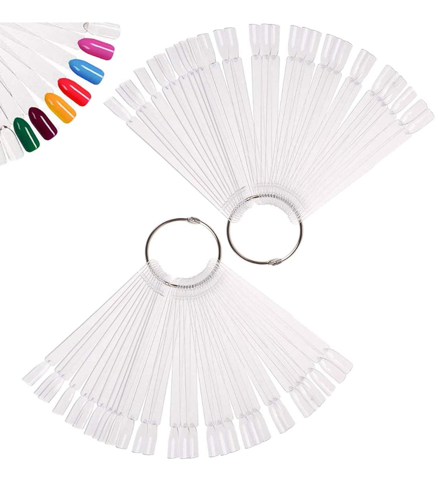 Nail Swatches 100pcs Clear Nail Swatch Sticks | Colour Display Tips for Nail Salon and Beginners - Buy Online on GoSupps.com