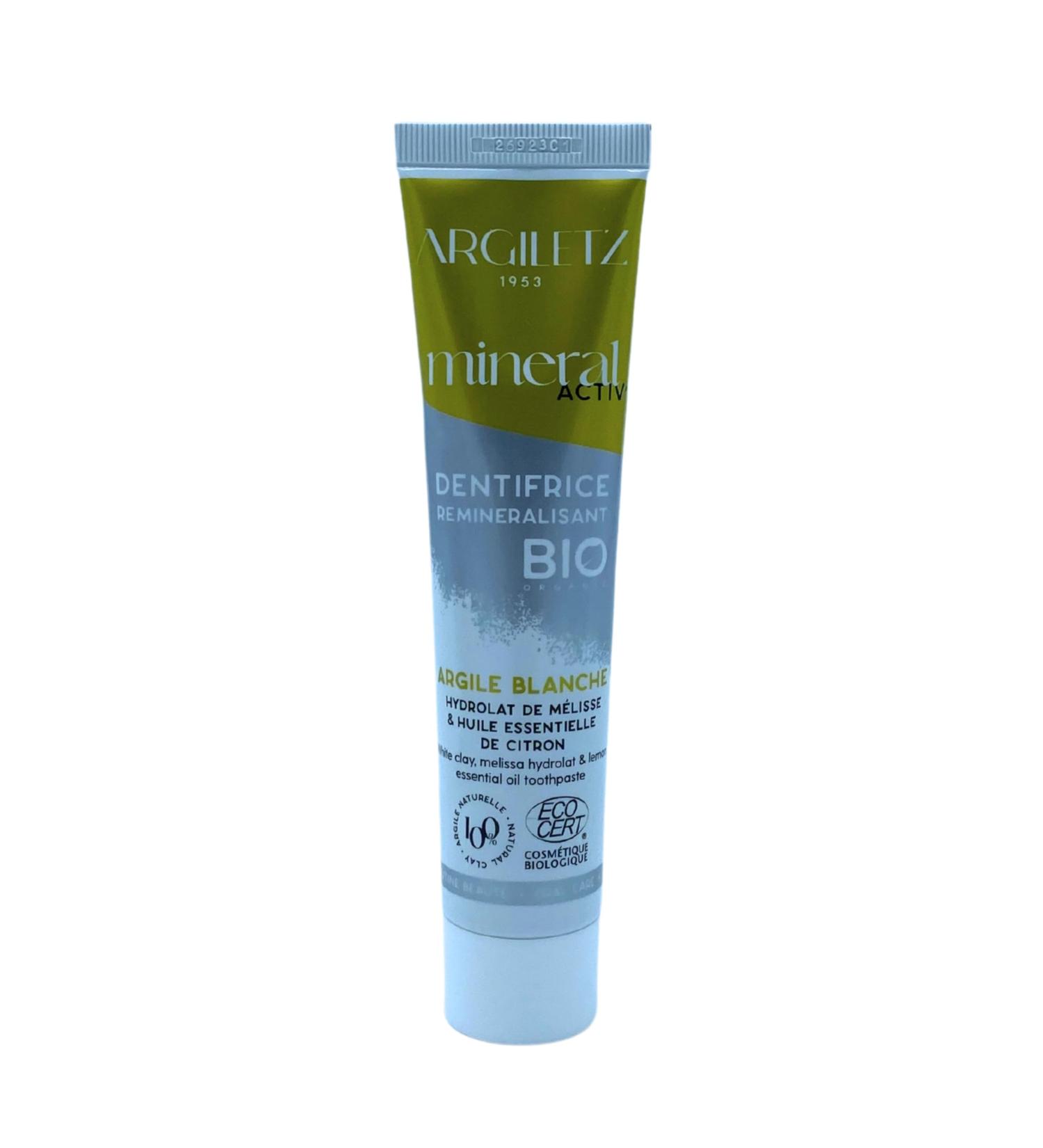 (ARCILIA) Argiletz - White clay toothpaste - Lemon flavor - 75ml - Organic natural French - Buy Online on GoSupps.com