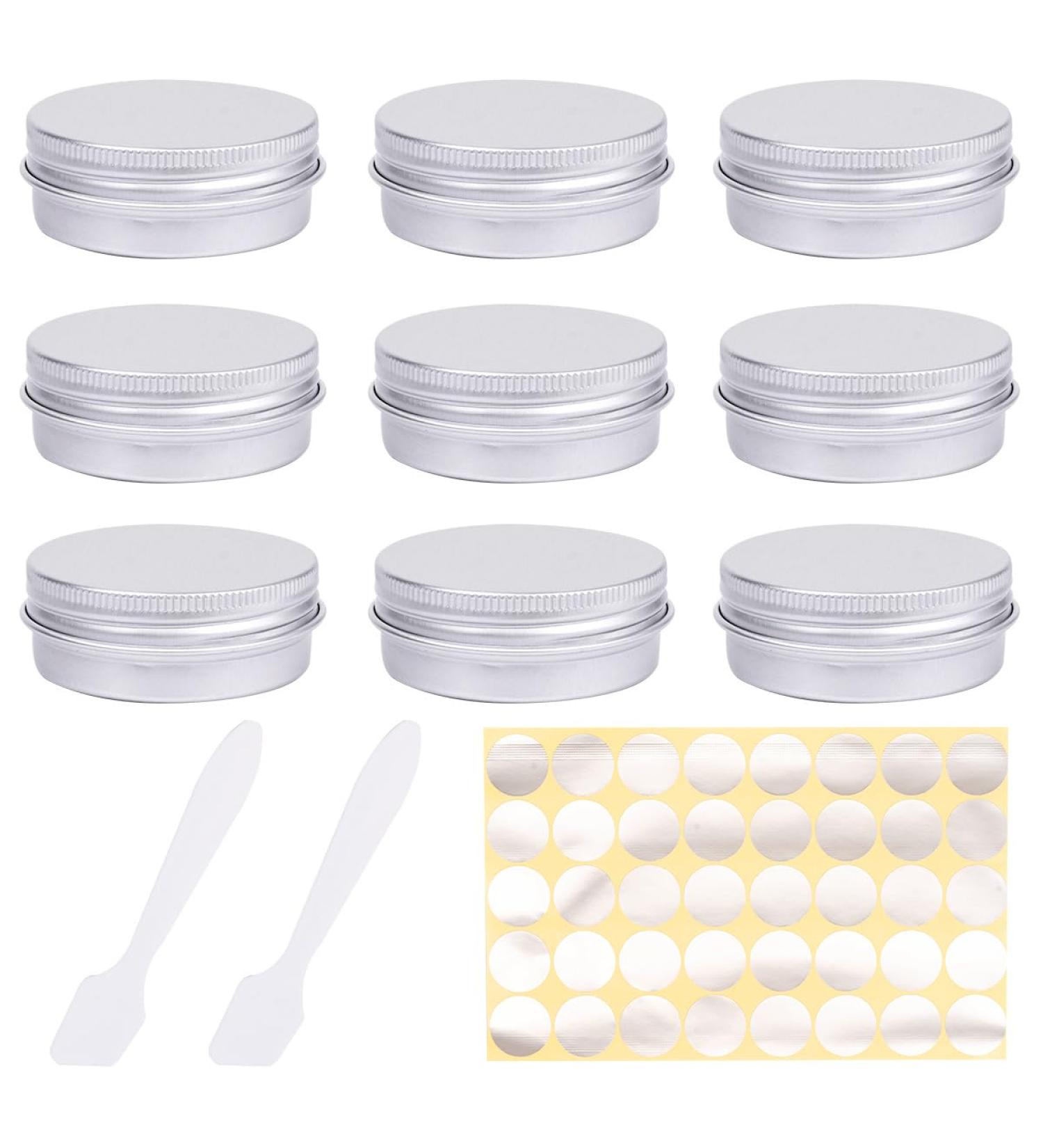 Buy 9-Piece 20ml Empty Jars Set with Lids | Perfect for Lip Balm & Cream Storage - International Shipping - Buy Online on GoSupps.com