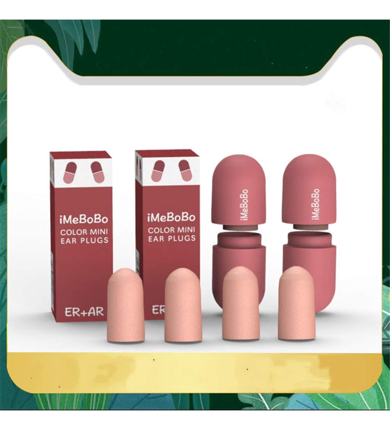 INSOLKIDON Customize Sleeping Ear plugs Sponge 2 Pairs Soft Earplugs Reusable Waterproof Ear Plugs Reduction Industrial Office noise Sound Insulation Ear Plugs Soundproof cotton (Red) - Buy Online on GoSupps.com