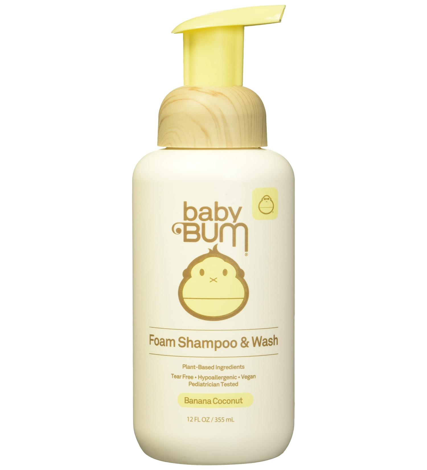 BABY BUM Tear-Free Foaming Shampoo & Wash with Coconut Oil - 12 fl oz (Pack of 1) - Buy Online on GoSupps.com