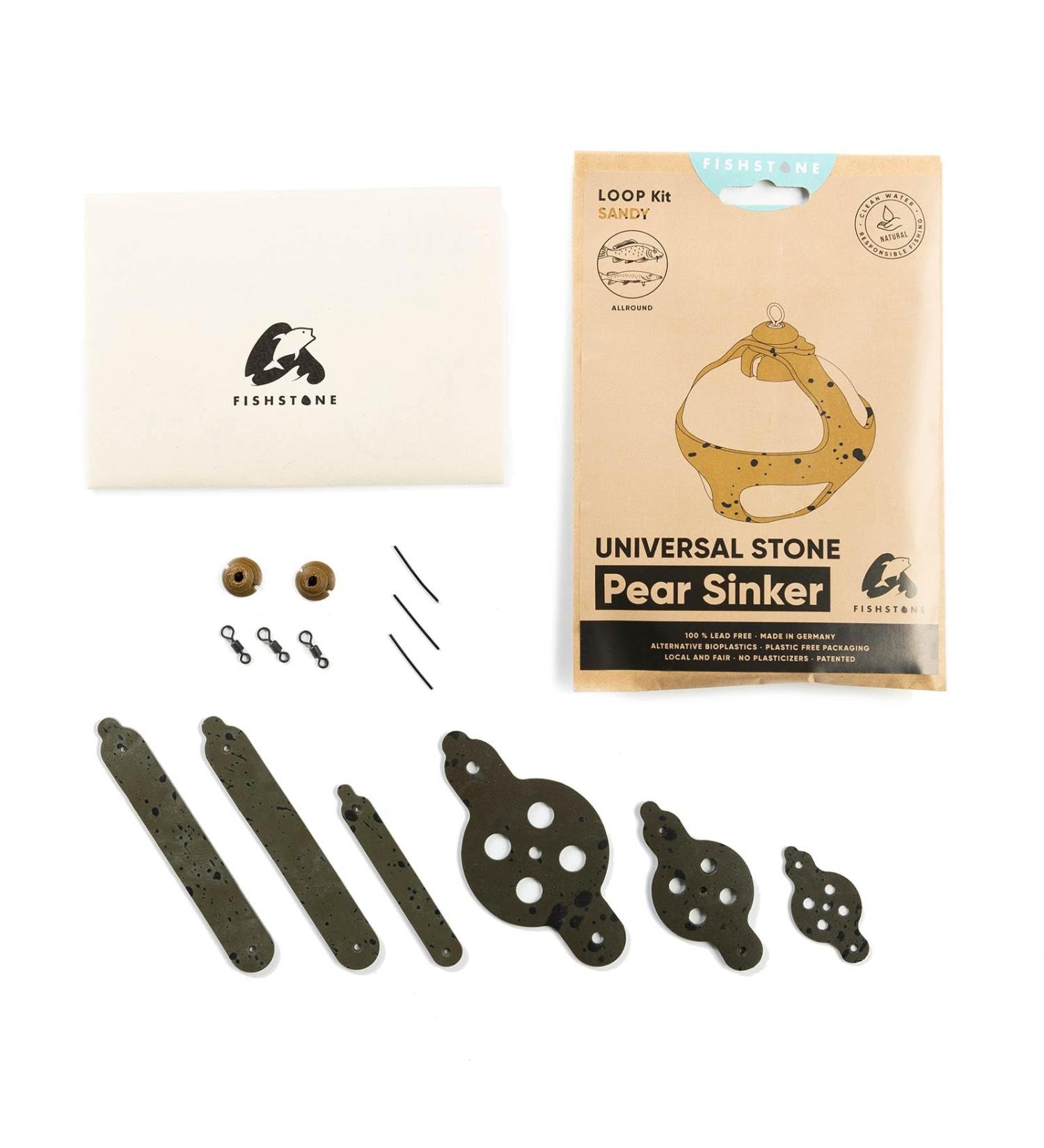 Fishstone Universal Stone Assembly Loop-Kit | Durable Pear Sinker for Carp & River Fishing | Versatile Fishing Weight Alternative - Buy Online on GoSupps.com