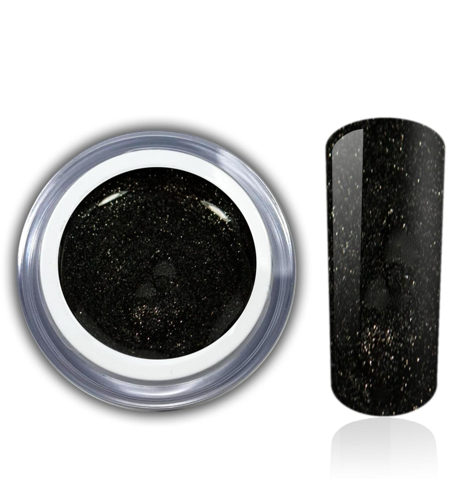Color Gel Metallic Black - UV LED Nail Gel for Stunning Nail Art | RM Beautynails 5ml - International Shipping Available - Buy Online on GoSupps.com