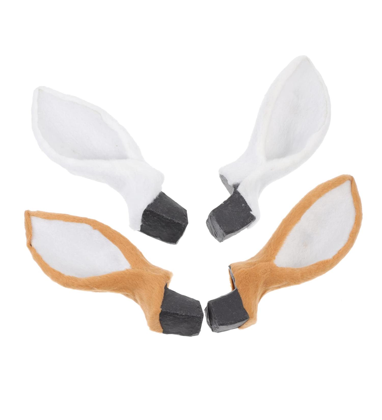FRCOLOR 6 Pairs Diy Accessories Material Hair Pins Clothing Hair Clips for Reindeer Hairband Fake Deer Ear Decor Simulation Deer Ear Diy Headdress Accessory Costume Hair Diy Prop Fur - Buy Online on GoSupps.com