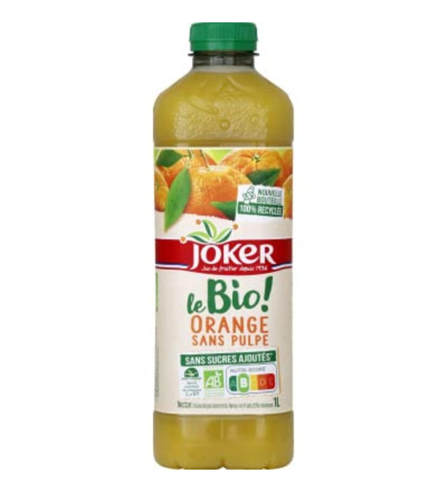 Joker Orange juice from concentrate, no added sugars - 1L bottle
