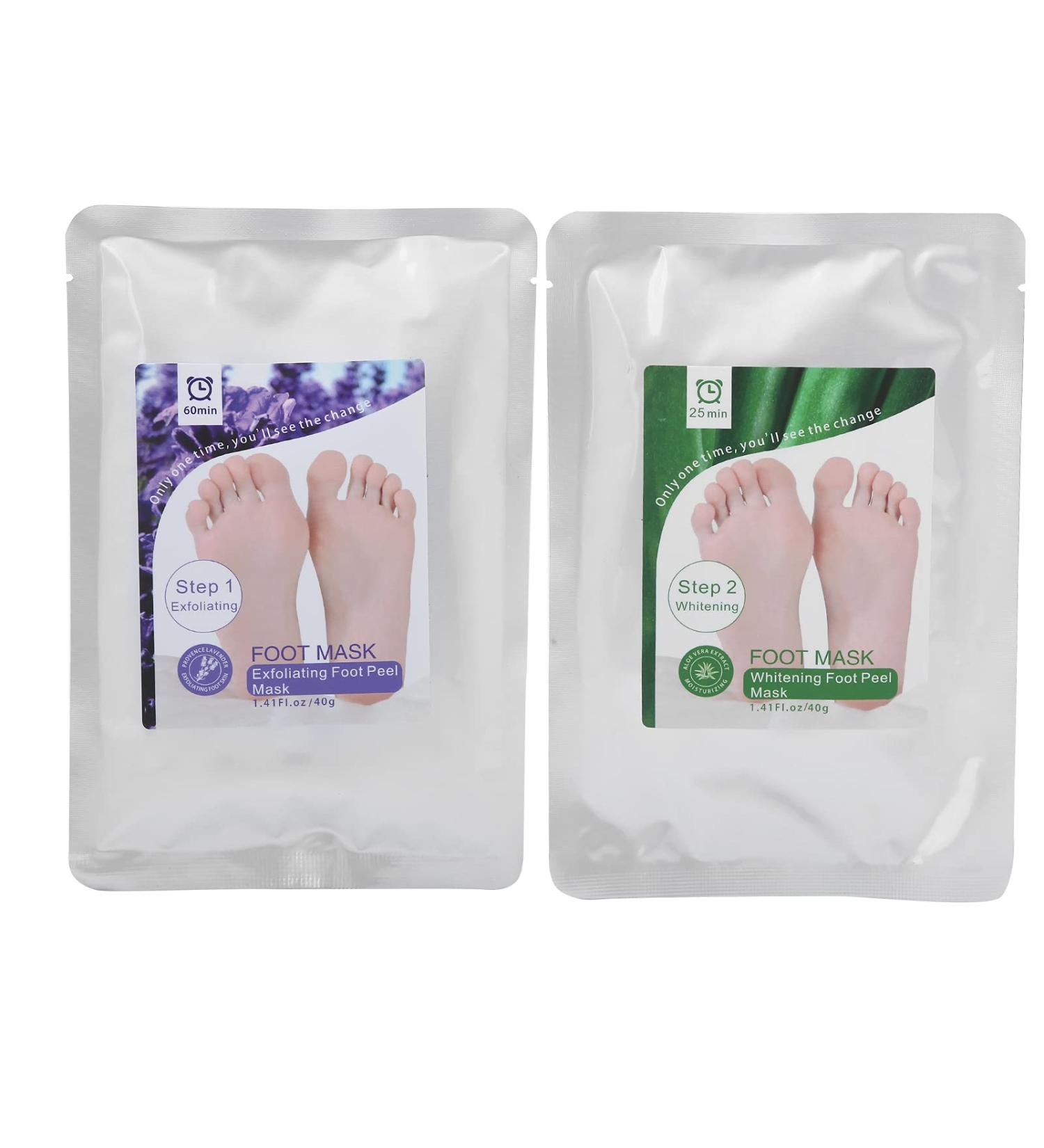 Peeling Foot Mask | Moisturizing & Exfoliating Treatment for Dry Cracked & Rough Feet - Buy Online on GoSupps.com