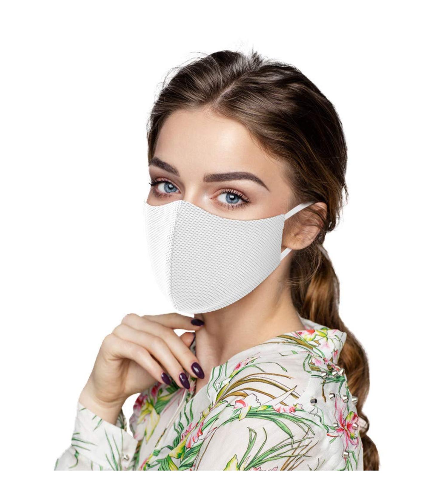 LIEIKIC 4-Piece Washable Silk Face Mask Set | Breathable Dustproof Cotton | Cool Summer Protection for Men & Women - International Shipping Available - Buy Online on GoSupps.com
