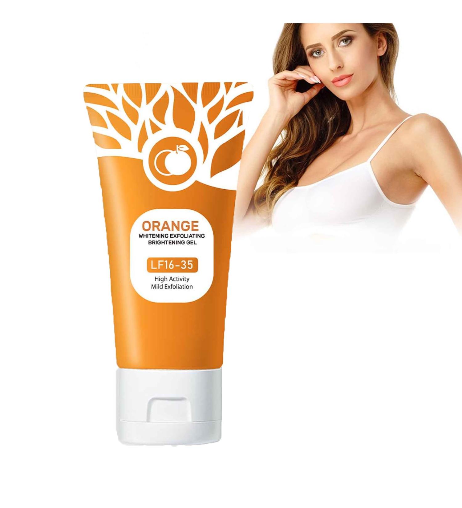  BAInuai Exfoliating facial gel for women brightening orange deep cleansing and smoothing - Buy Online on GoSupps.com