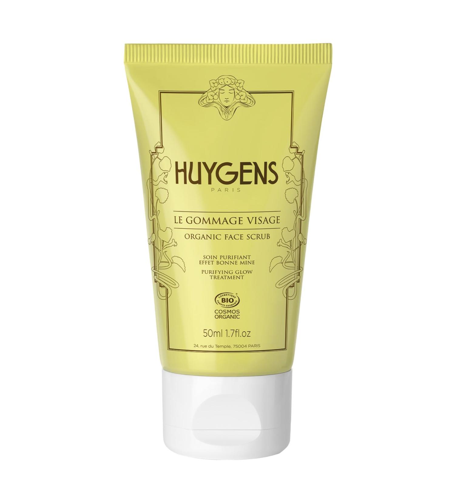 HUYGENS Facial Scrub - Healthy Glow & Anti-Imperfections - Purifies and Brightens the Complexion - With Rice Powder - Natural and Organic Origin - Vegan - Made In France - 50 ml - Buy Online on GoSupps.com