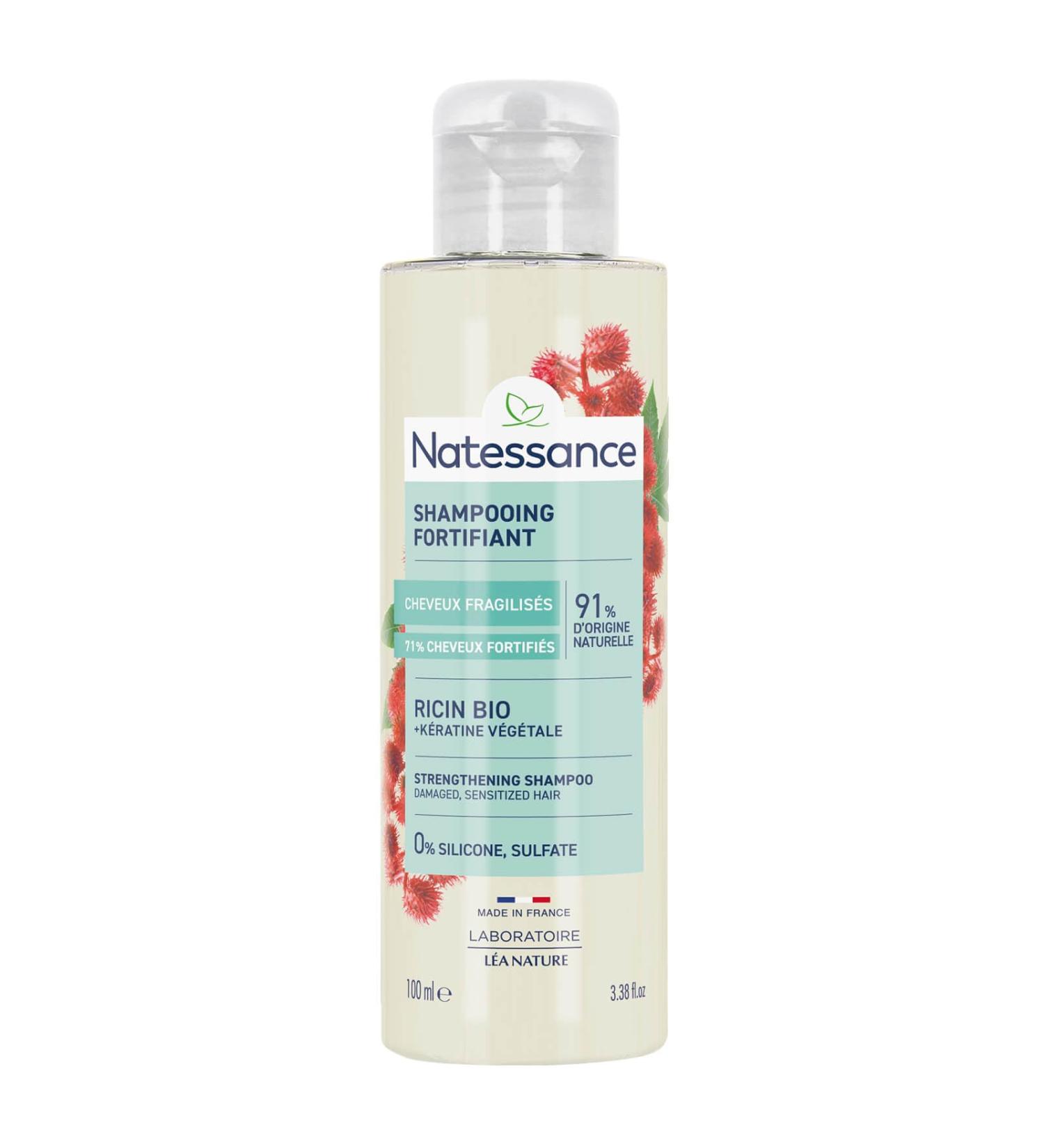 Natessance shampooing r parateur fortifiant huile de ricin 100ml