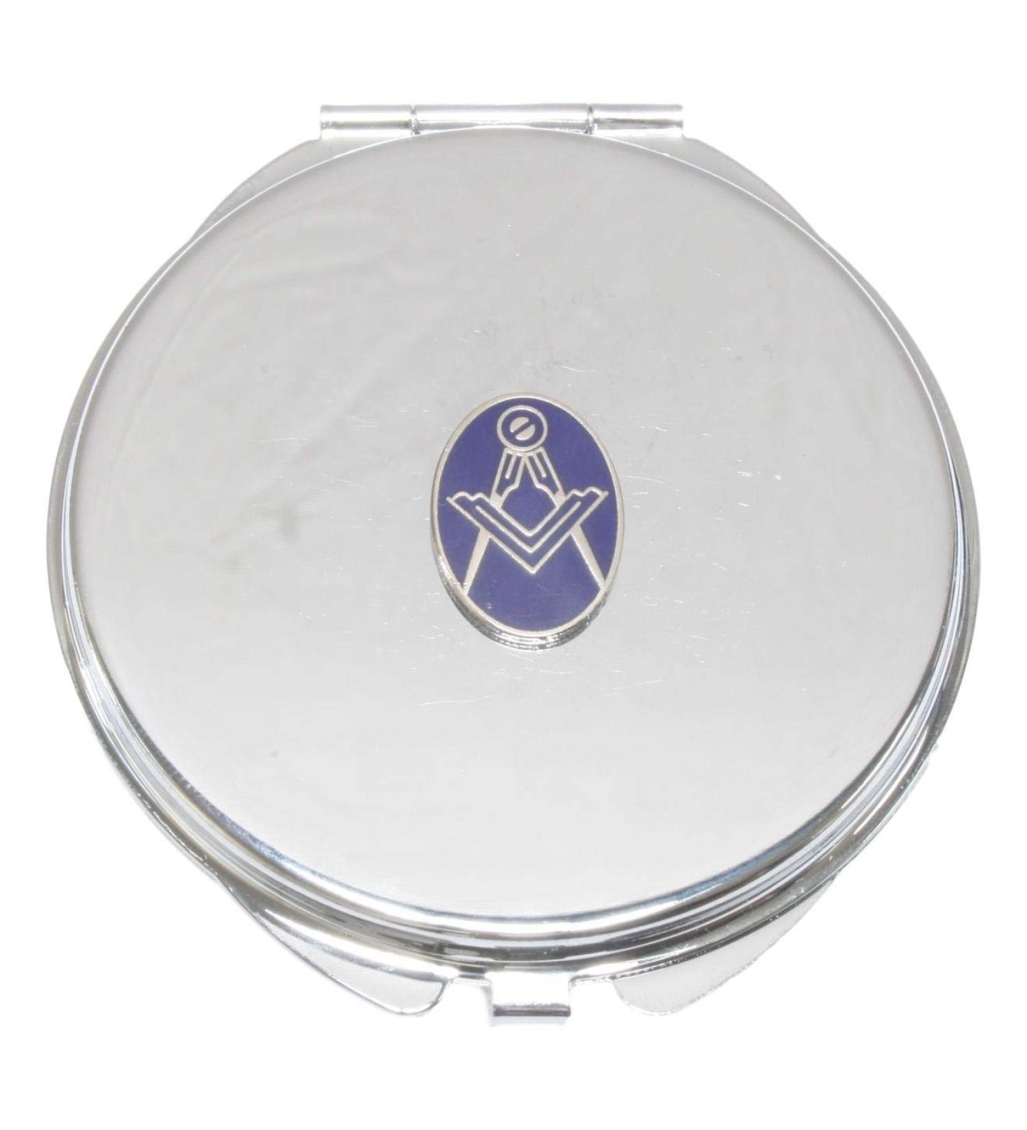 Masonic Oval Compass & Sq Compact Mirror Handbag Gift With Free Engraving 254 - Buy Online on GoSupps.com