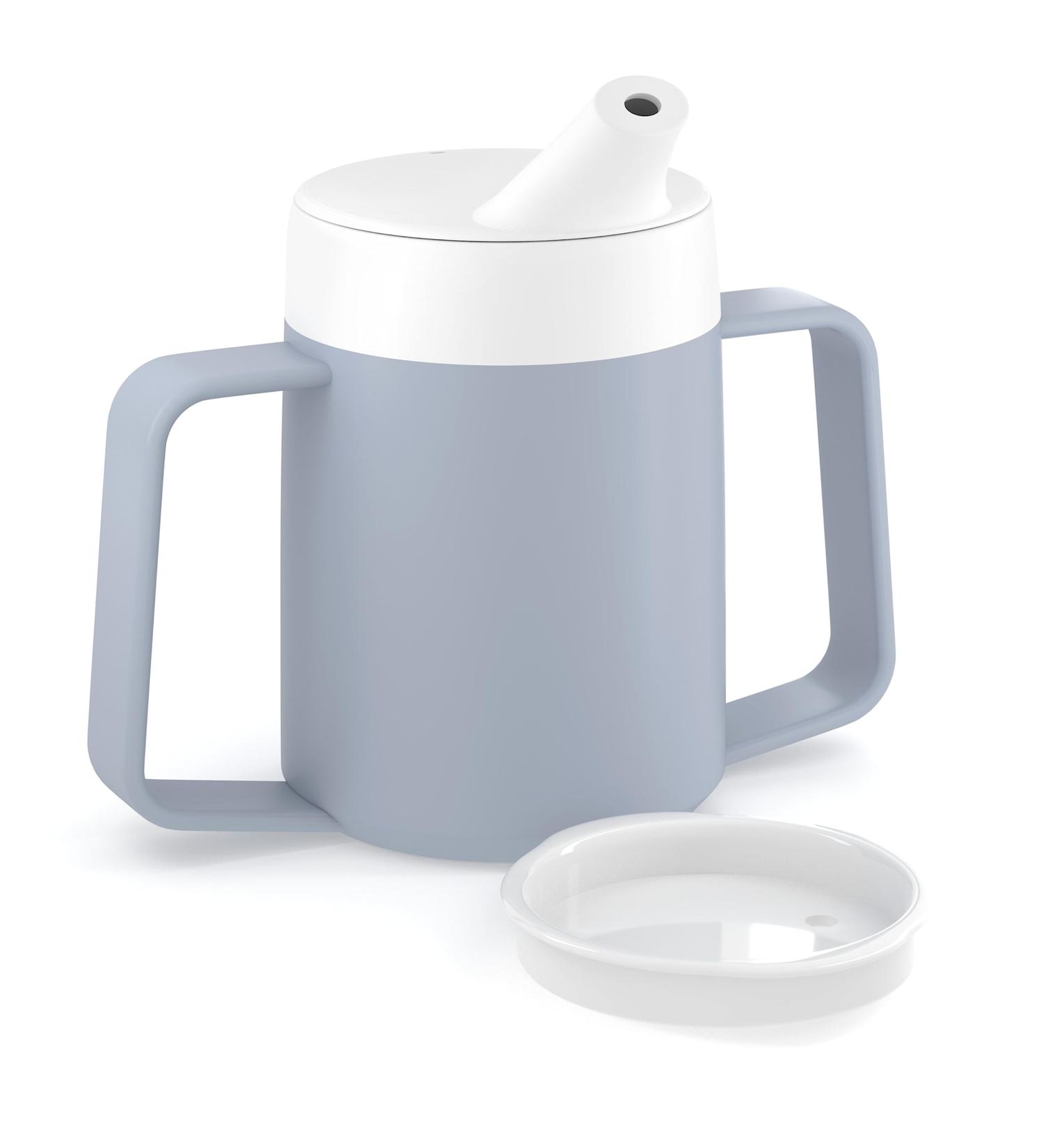 JFA Supplies 2-Handle Grey Adult Drinking Mug 165ml | Non-Spill Sippy Cup - Buy Online on GoSupps.com