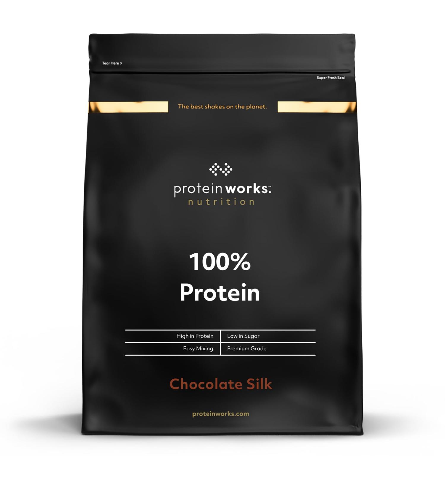 Protein Works 100% Protein 1.25kg | High Protein Blend | 41 Servings | Chocolate Silk - Best International eCommerce Option - Buy Online on GoSupps.com