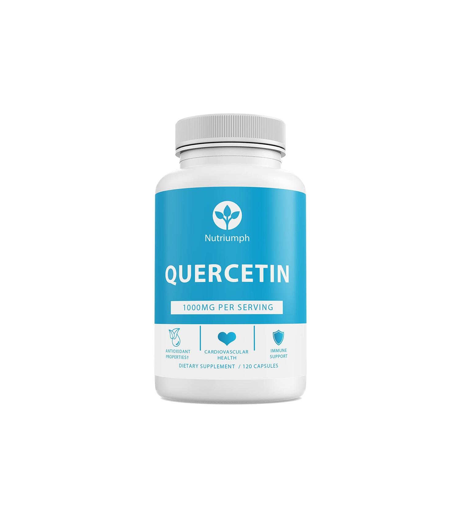 Nutriumph Quercetin 1000mg per Serving | Antioxidant Properties Overall Health & Immune Support Supplement | 120 Capsules - Buy Online on GoSupps.com