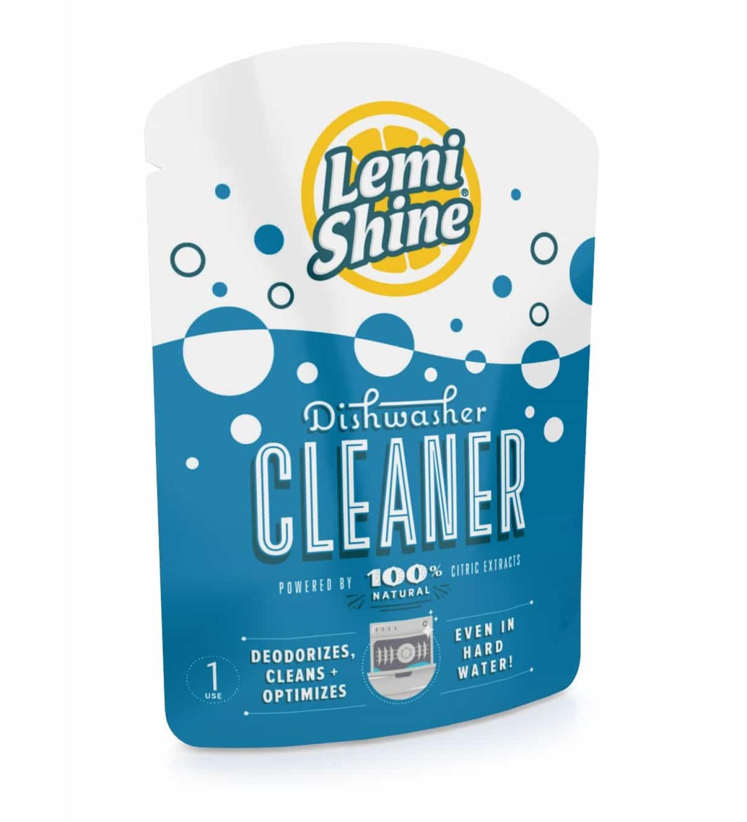Lemi Shine Natural Dishwasher Cleaner - Citric Acid Powered Deodorizer with Fresh Lemon Scent (1 Count) - Buy Online on GoSupps.com