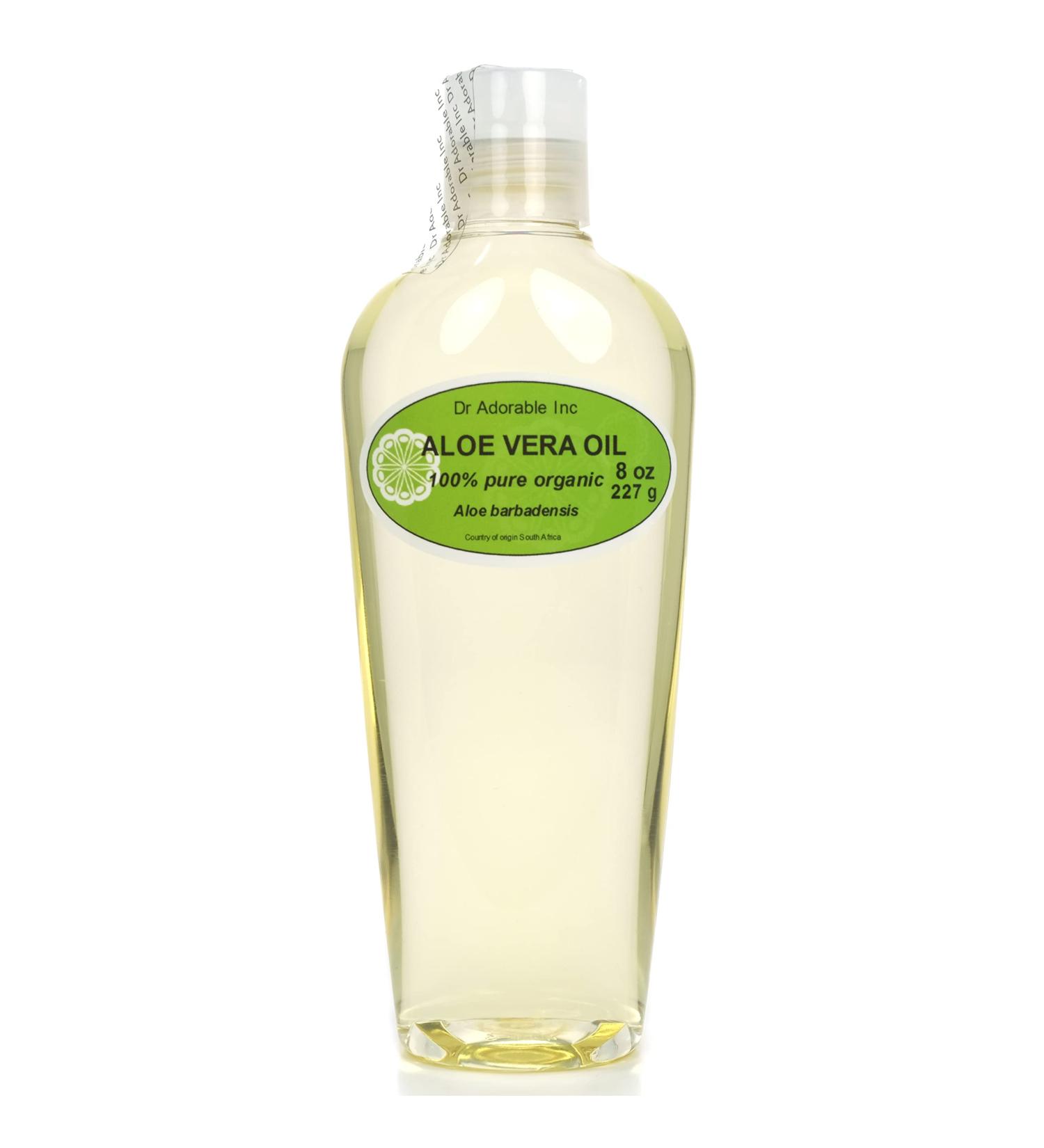 Buy Dr Adorable 100% Pure Natural Organic Aloe Vera Oil - 8 oz for Skin & Hair | International Shipping Available - Buy Online on GoSupps.com