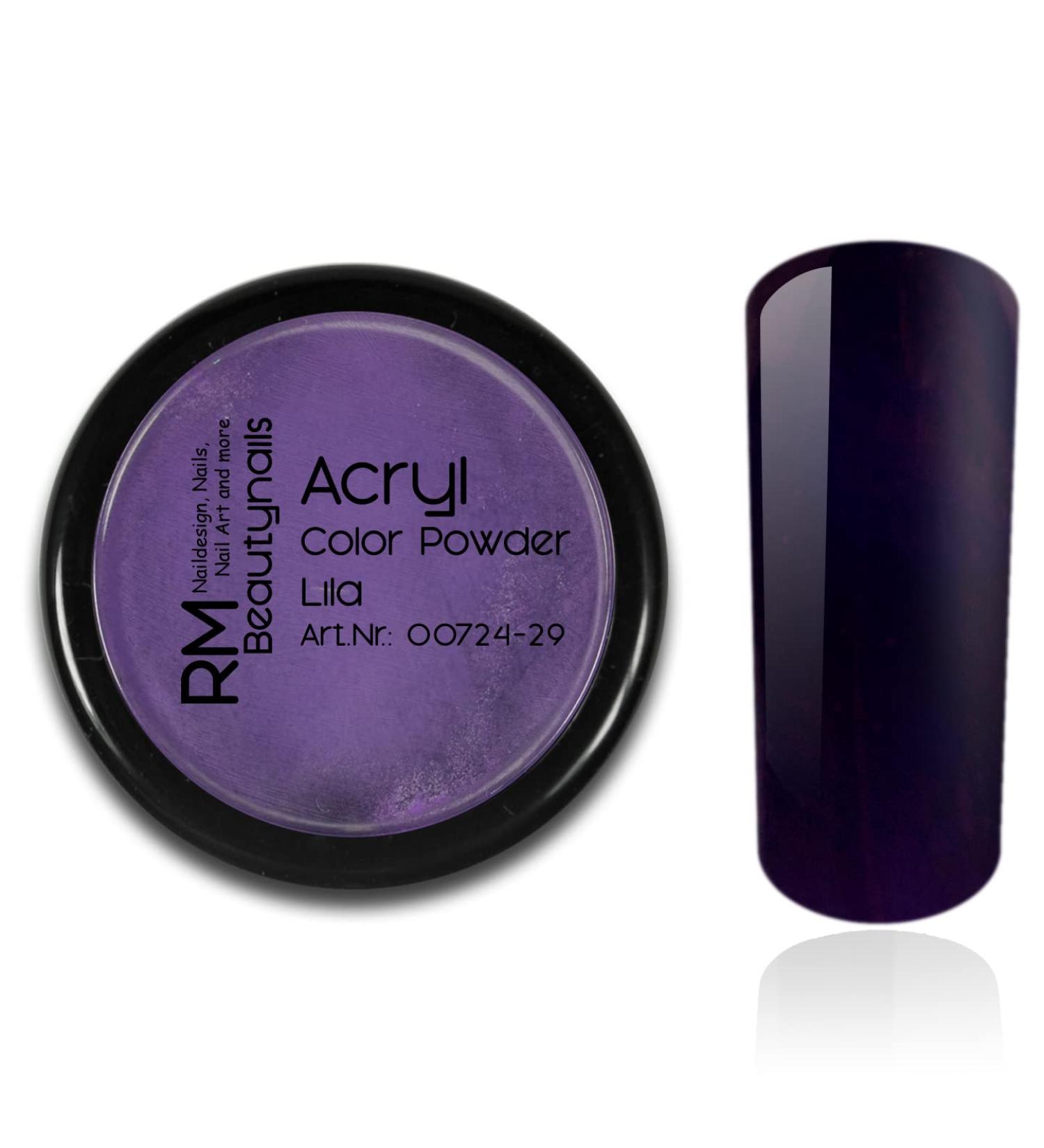 Acrylic Purple Color Powder for Nail Design | RM Beautynails 10g Pack Shop Internationally! - Buy Online on GoSupps.com