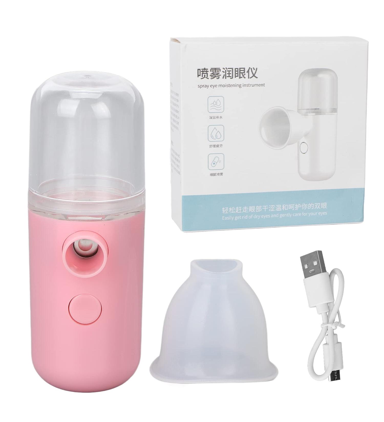 Eye Sprayer Moisturizing Comfortable Care Convenient Practical Compact Portable USB Charging Beauty Tools for Women (Pink) - Buy Online on GoSupps.com