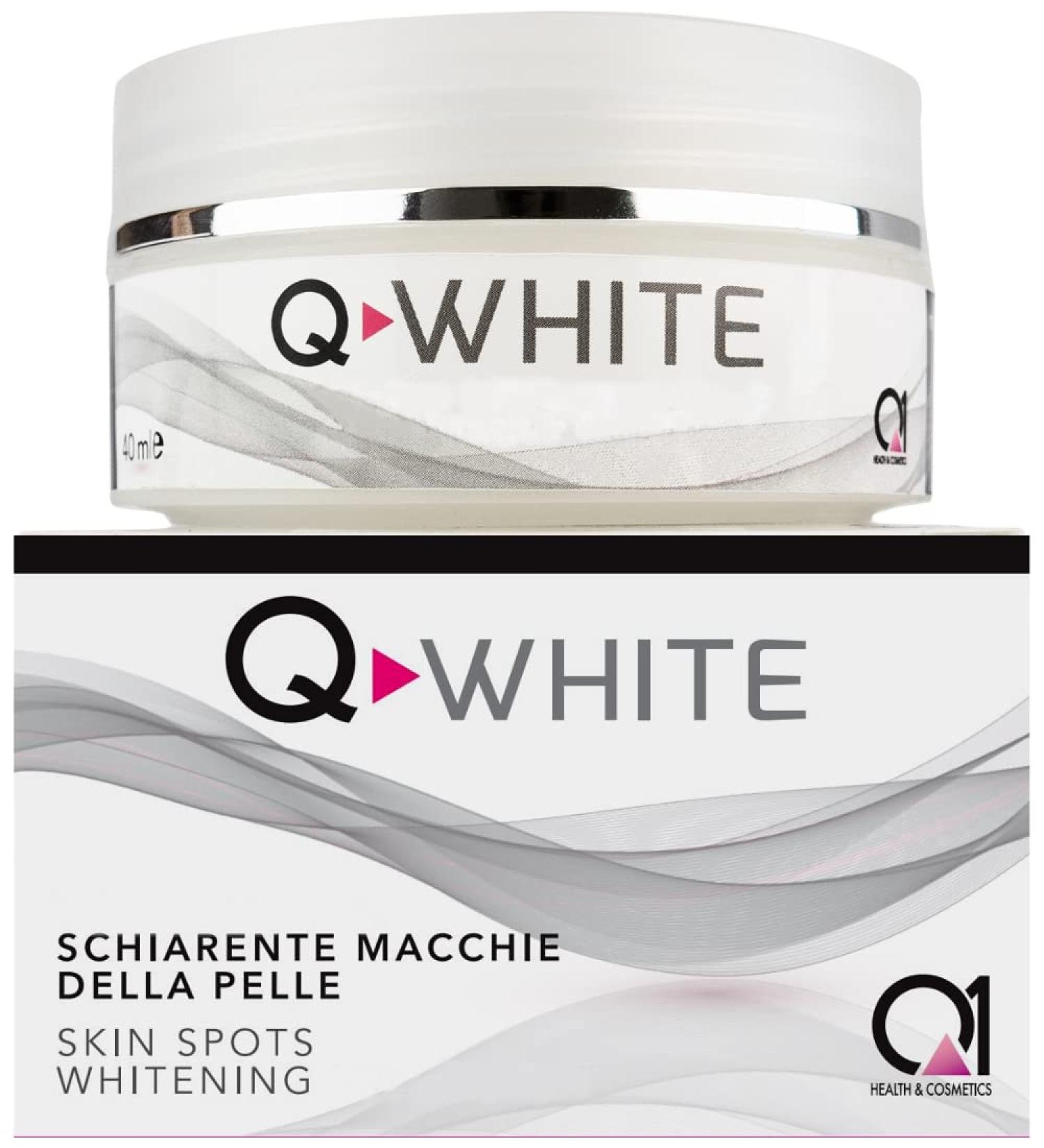 Q1 Q-White Brightening Treatment for Face and Body | Face and Brightening Cream for Removing Common Spots | Anti-Spot and Illuminating Face Serum 40 ml - Buy Online on GoSupps.com
