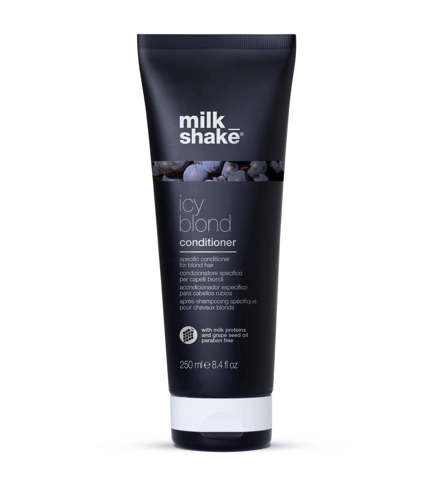 milk_shake Icy Blond Conditioner - Silver Pigment for Light Blond & Platinum Hair 8.4 Fl Oz - Buy Online on GoSupps.com