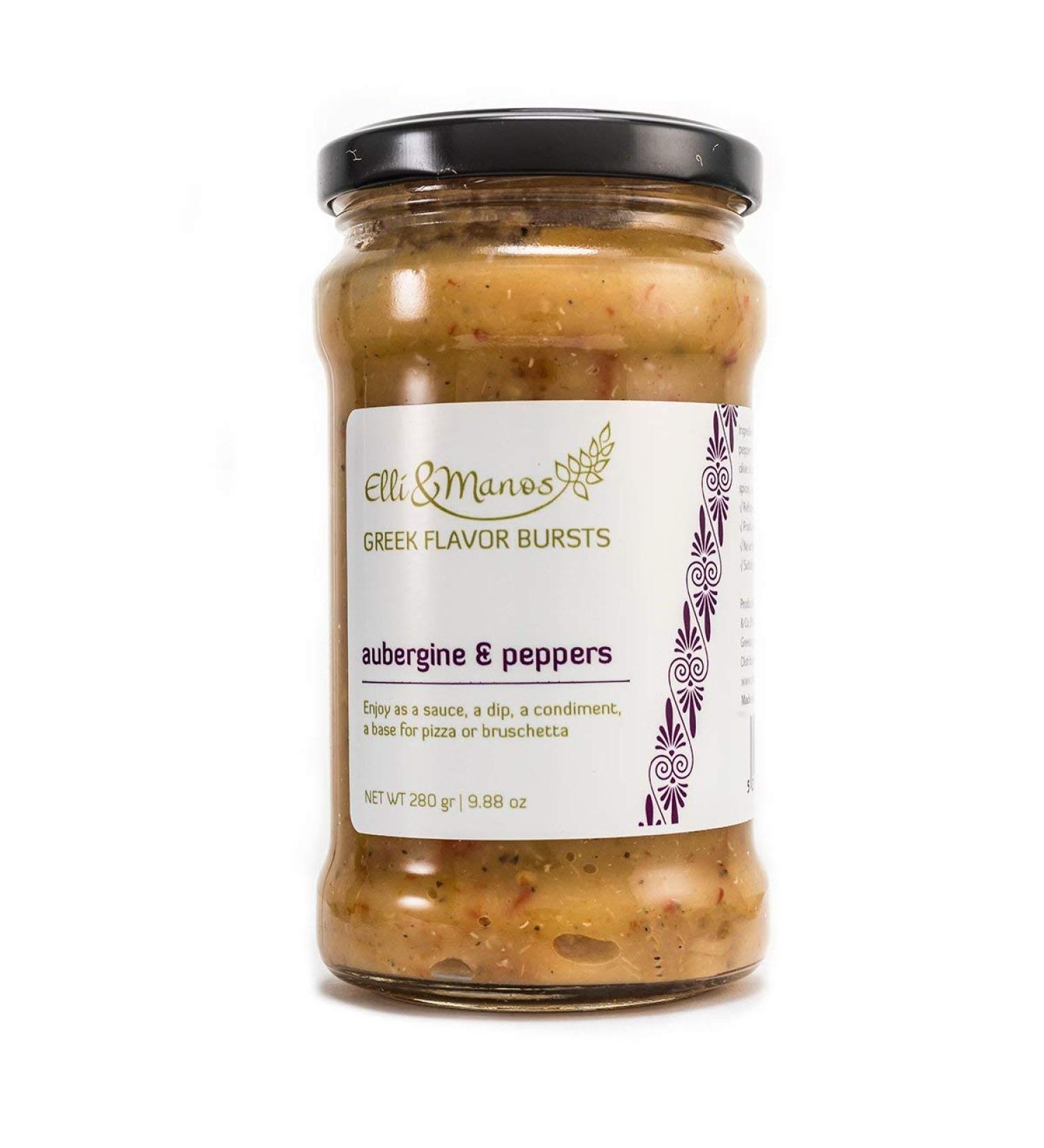 Elli & Manos Greek Flavor Bursts - Aubergine & Peppers Spread 280gr/9.88oz - Buy Online on GoSupps.com