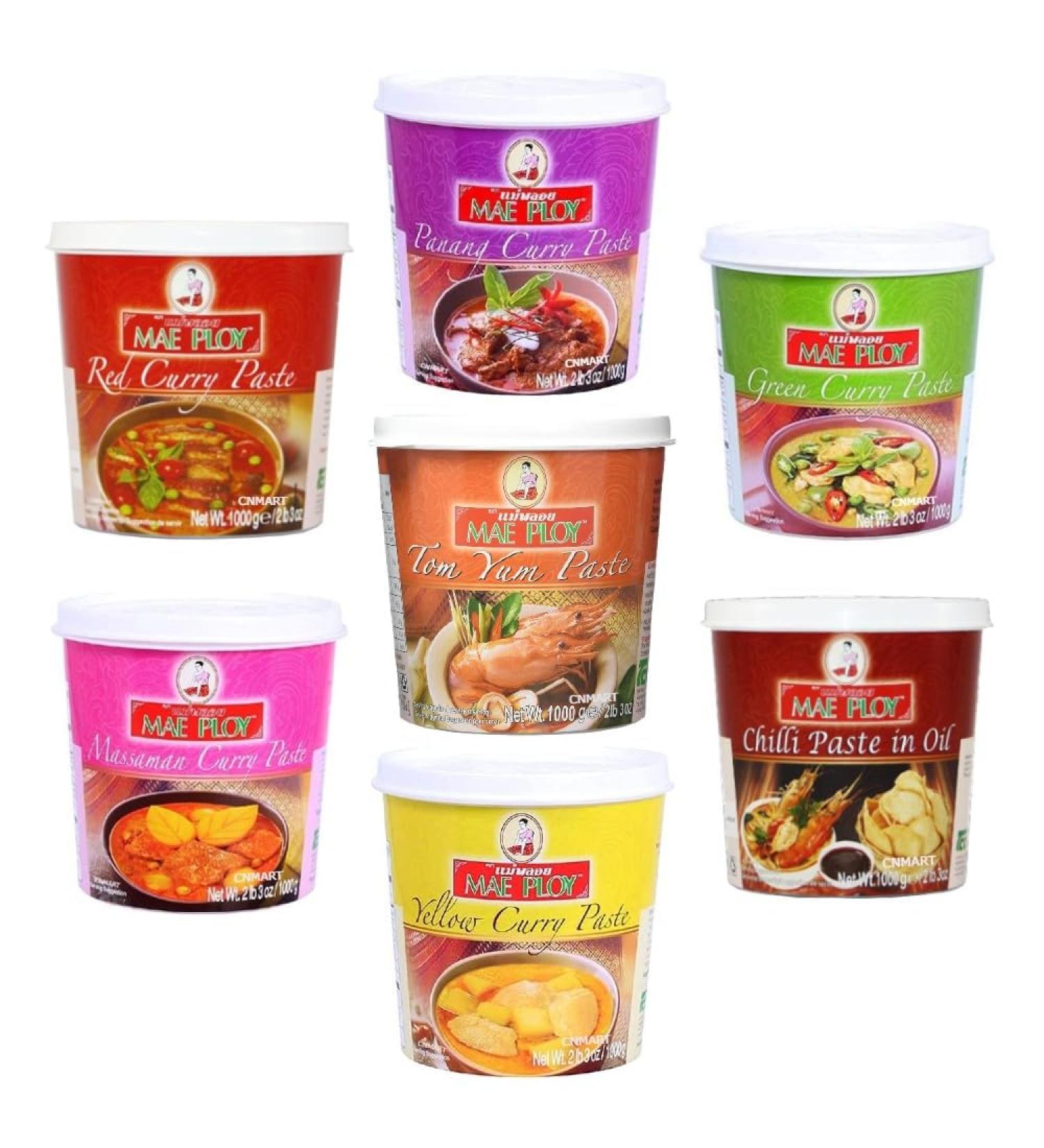 Mae Ploy Curry Paste Assorted Flavours 1kg (Pack of 4) Customise Your Flavours - Buy Online on GoSupps.com