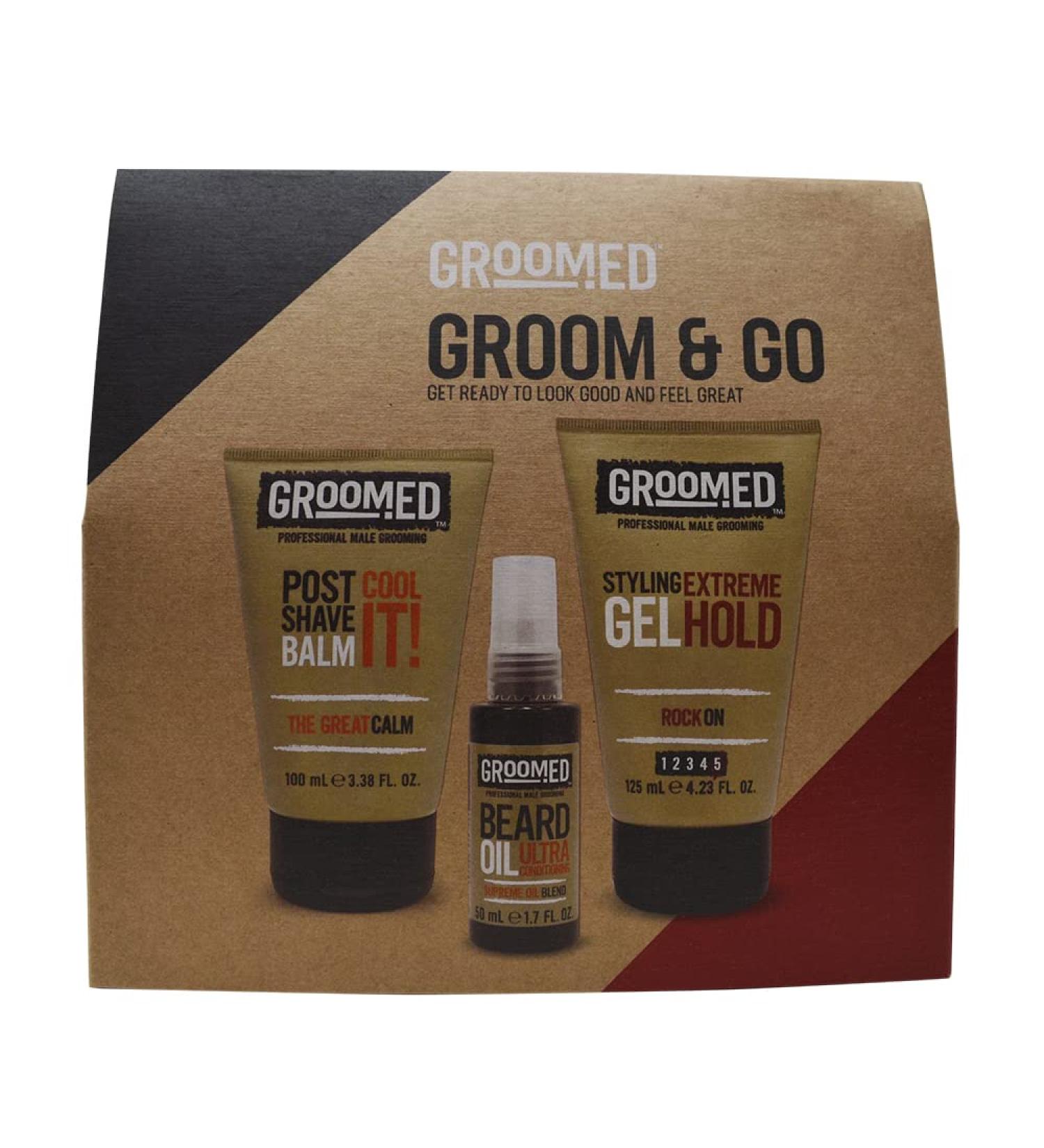 Groomed Groom & Go Set | Premium Grooming for Men | International Shipping Available - Buy Online on GoSupps.com