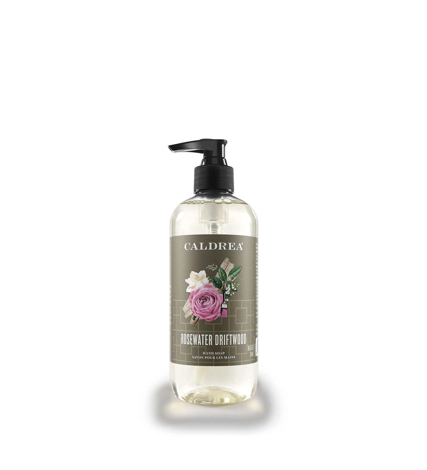 Caldrea Hand Wash Soap with Aloe Vera Gel, Olive Oil & Essential Oils - Rosewater Driftwood Scent - 10.8 oz - Buy Online on GoSupps.com