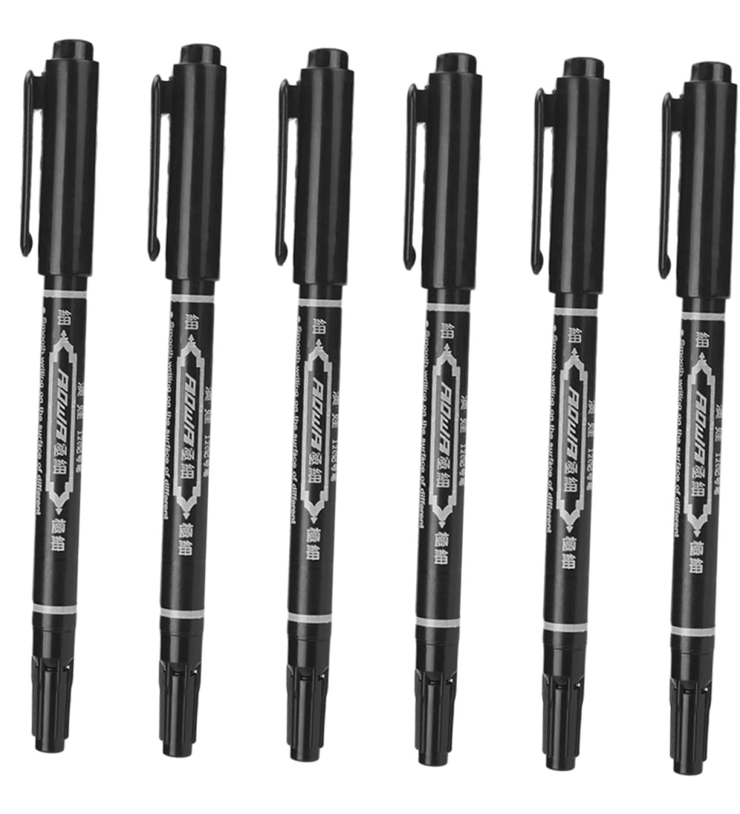 Didiseaon 6pcs Eyebrow Pen Eyebrow Pen Multifunctional Tattoos Pen Pen Accessories Make up 13.9x1.8cm Black - Buy Online on GoSupps.com
