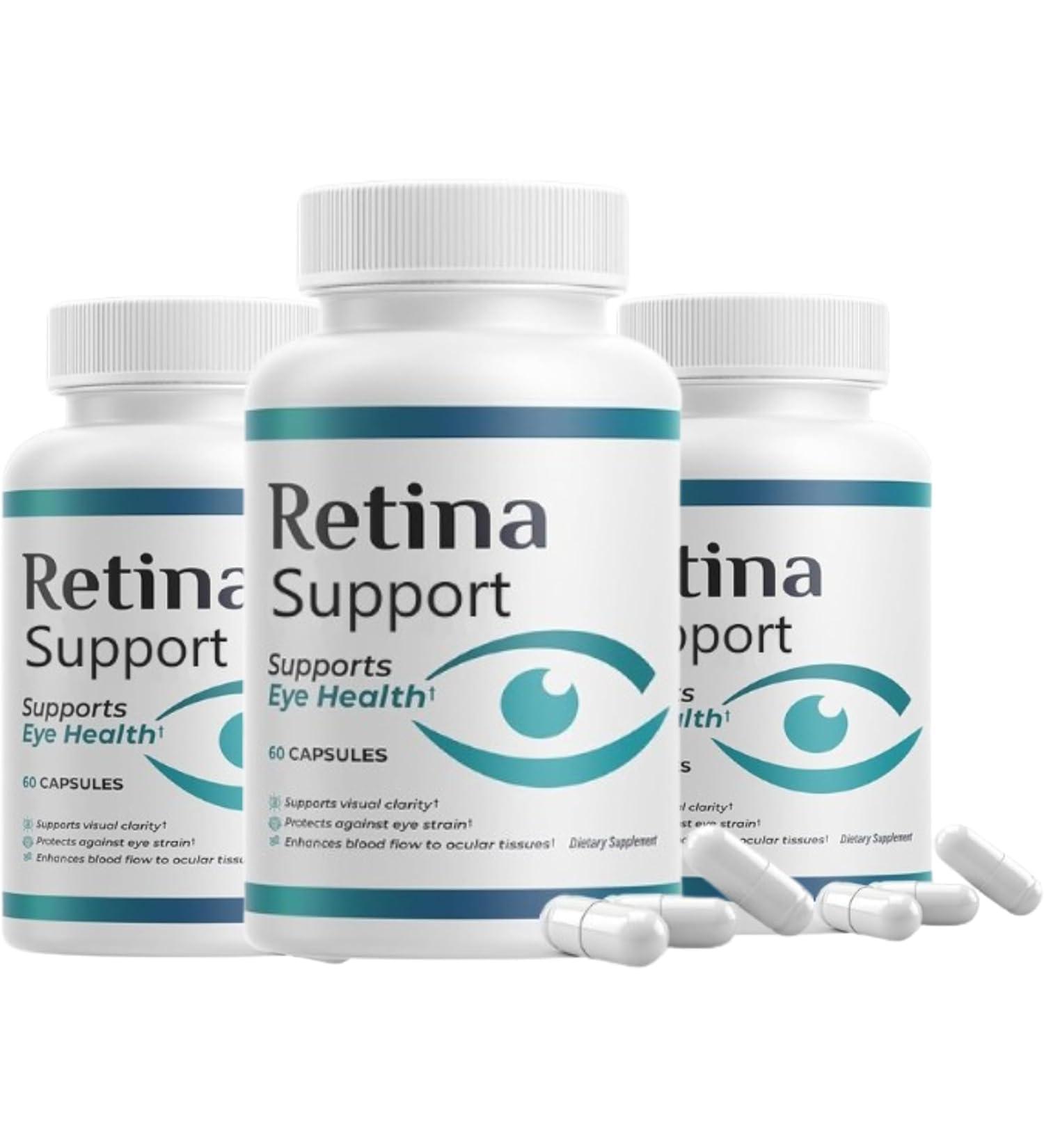 (Pack 3) Retina Supplement Capsules VisionClear Pills - Maximum Strength Supplement for VisionVitamin (180 Capsules) - Buy Online on GoSupps.com