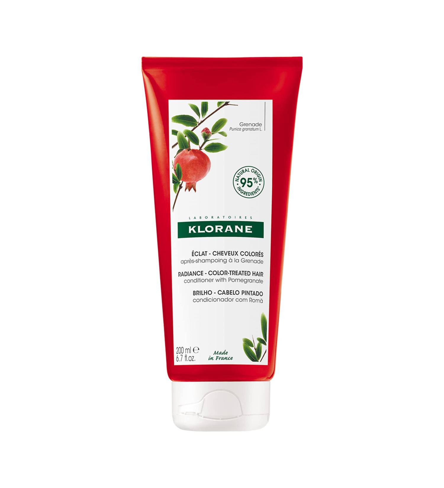 Klorane - Conditioner with Pomegranate - Radiance - Colour-treated hair silicone free biodegradable - 200ml - Buy Online on GoSupps.com