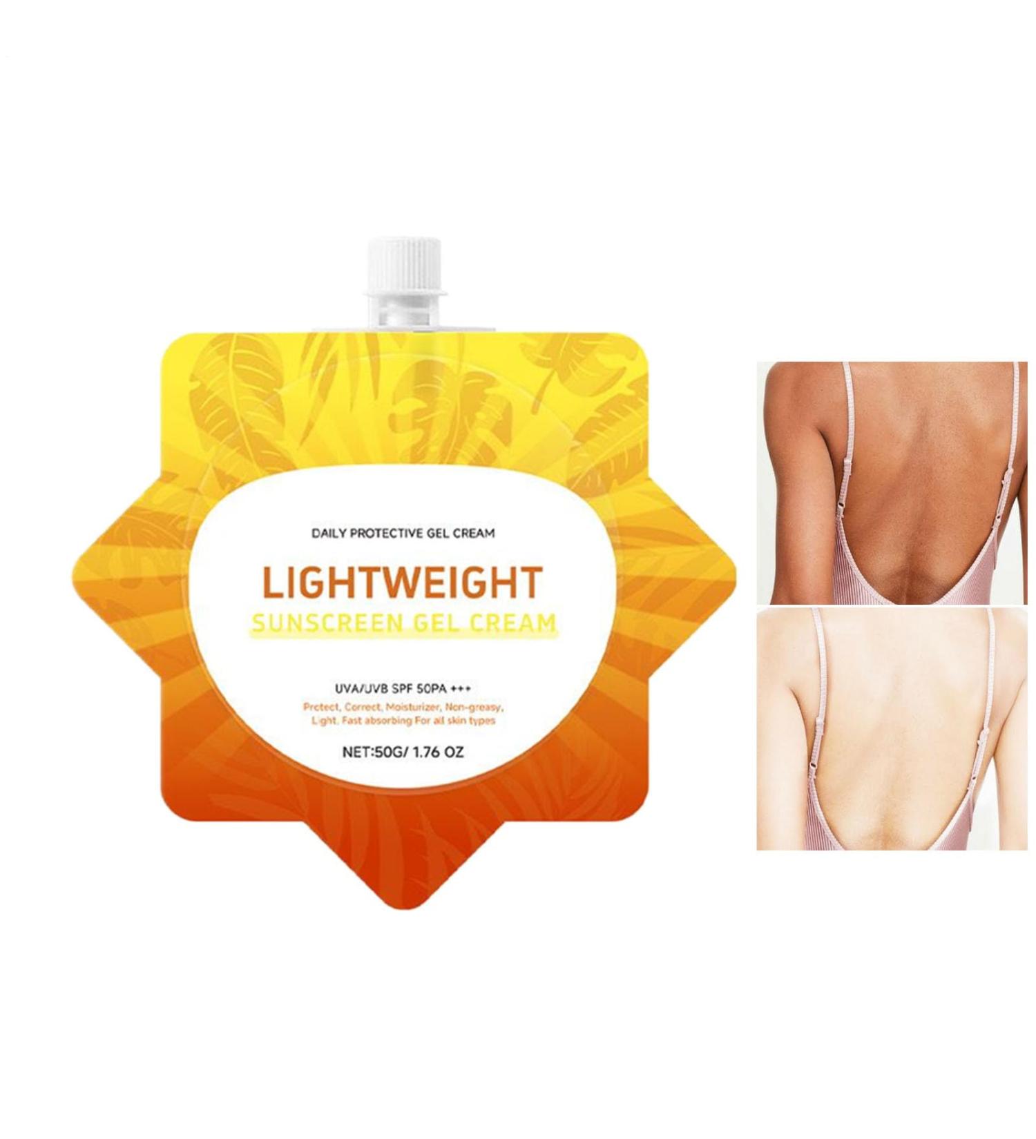 Daily Sunscreen for Face 50g Travel Size Face Cream with Sun Protection NonGreasy Sun Protection Under Makeup for Swimming and Running - Buy Online on GoSupps.com