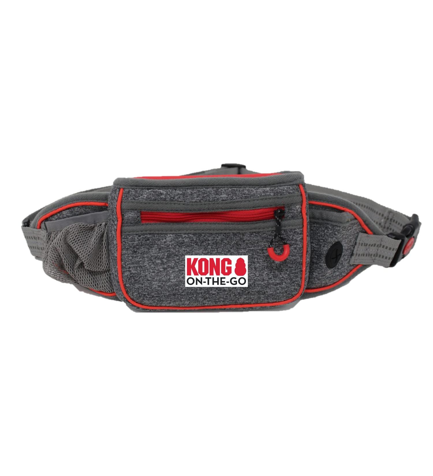 Gray Dog Treats Pouch - Waterproof Belly Pocket Training Bag with Reflective Belt & Feces Dispenser | Comfortable & Durable for International Dog Training - Buy Online on GoSupps.com