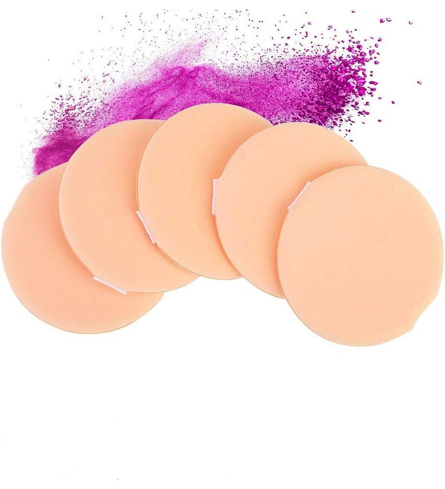 Buy Makeup Powder Puff Cushion Foundation Sponge - Round Beauty Blender for Concealer & BB Cream | International Shipping - Buy Online on GoSupps.com