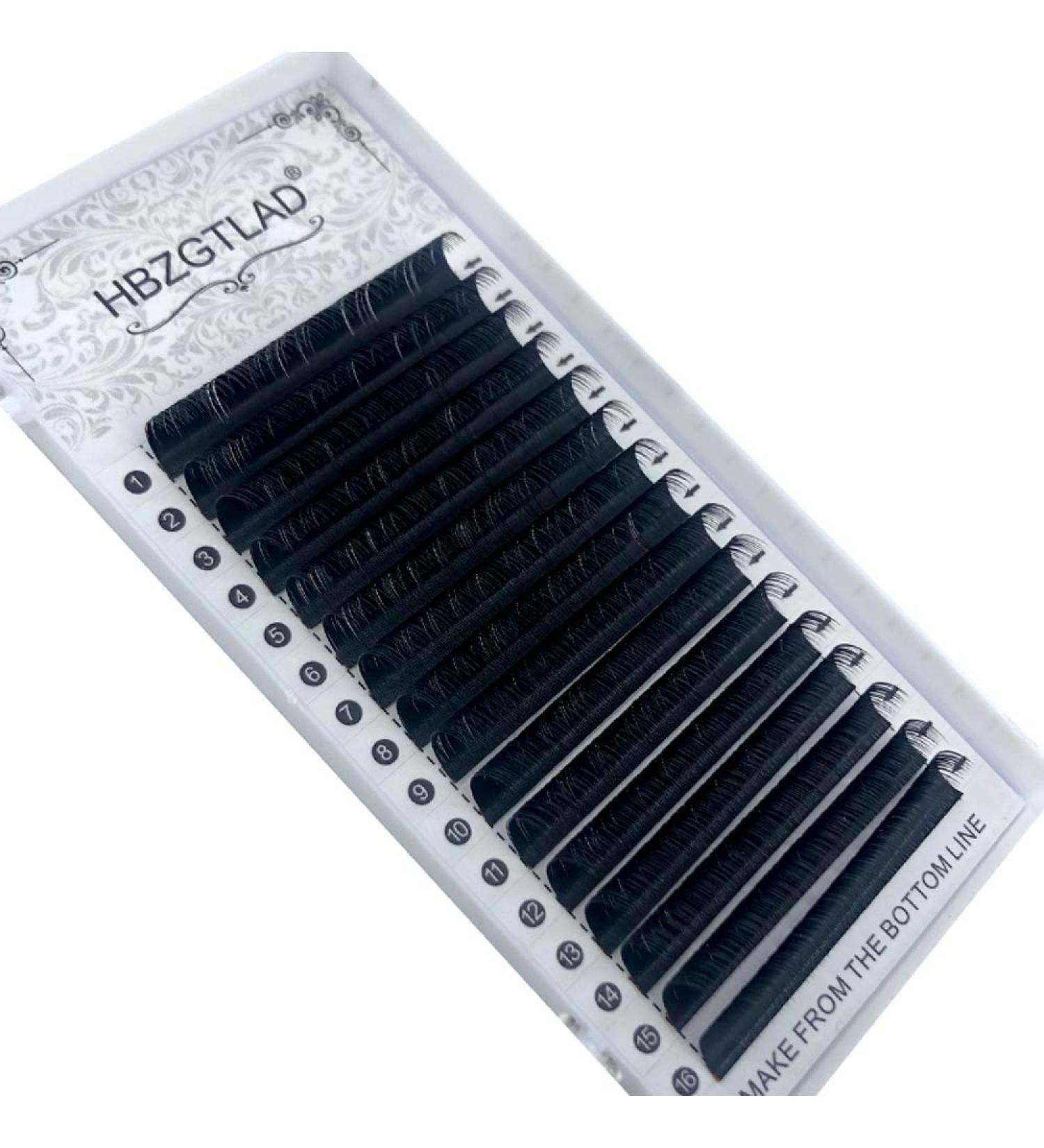 HBZGTLAD 16 Rows Silk Mink Volume Lashes C/D/DD Curl - 18mm 0.20-D Curl - Buy Online on GoSupps.com