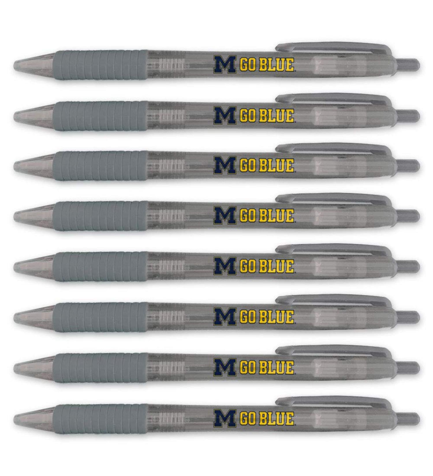 University of Michigan Wolverines Translucent 8 Pen Set - Officially Licensed School Merchandise - Buy Online on GoSupps.com