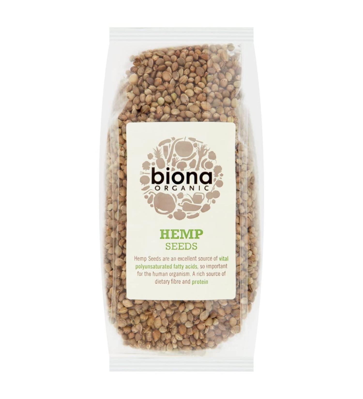 BIONA Organic Hemp Seeds 250g - Premium Quality Superfood - Buy Online on GoSupps.com