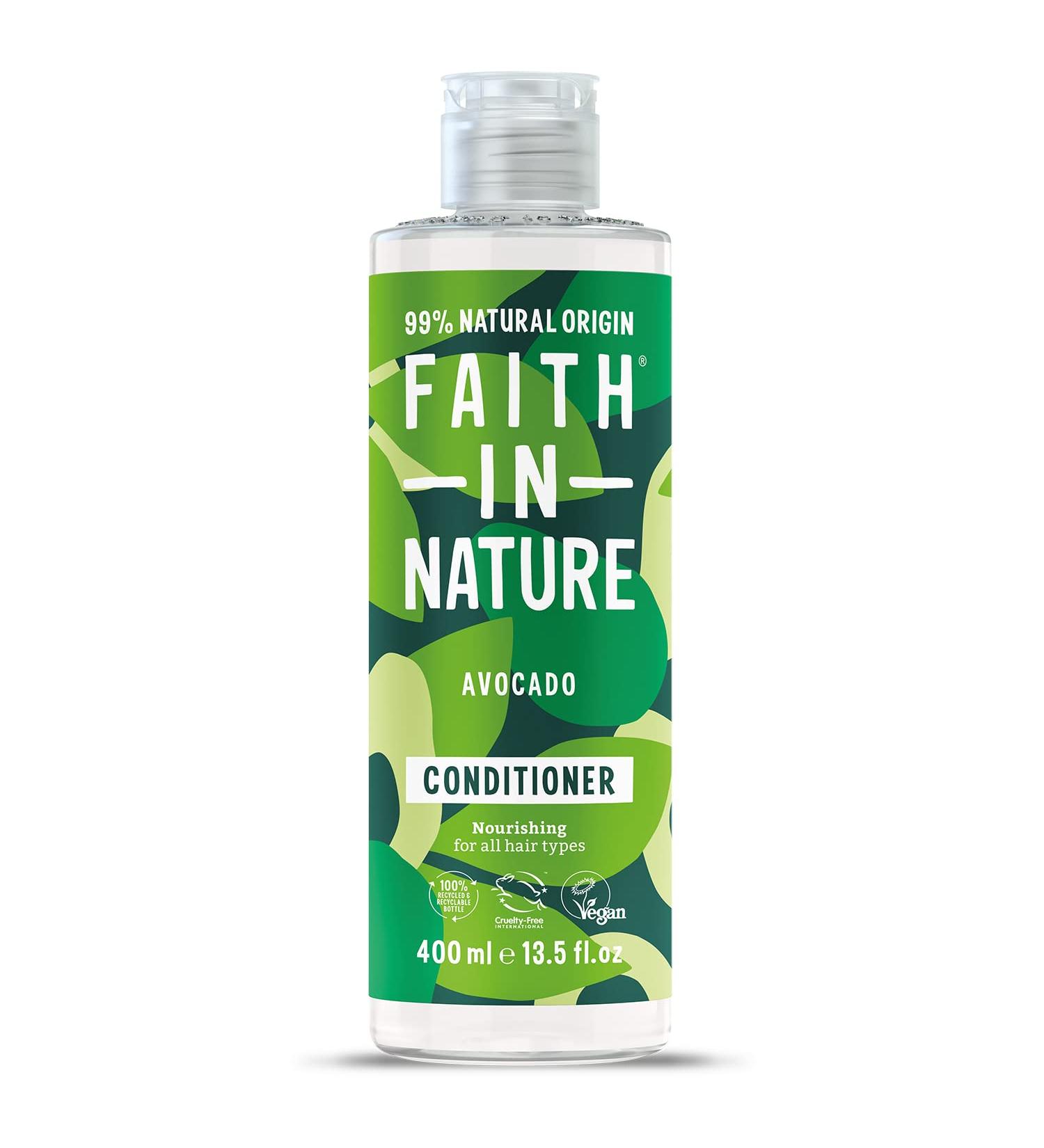 Faith In Nature Avocado Conditioner 400ml - Nourishing, Vegan & Cruelty-Free | No SLS or Parabens | For All Hair Types - Buy Online on GoSupps.com