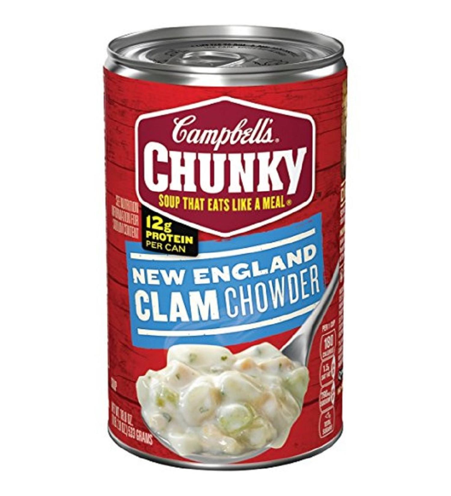 Campbell's Chunky New England Clam Chowder 18.8 oz - 3 Pack - Buy Online on GoSupps.com