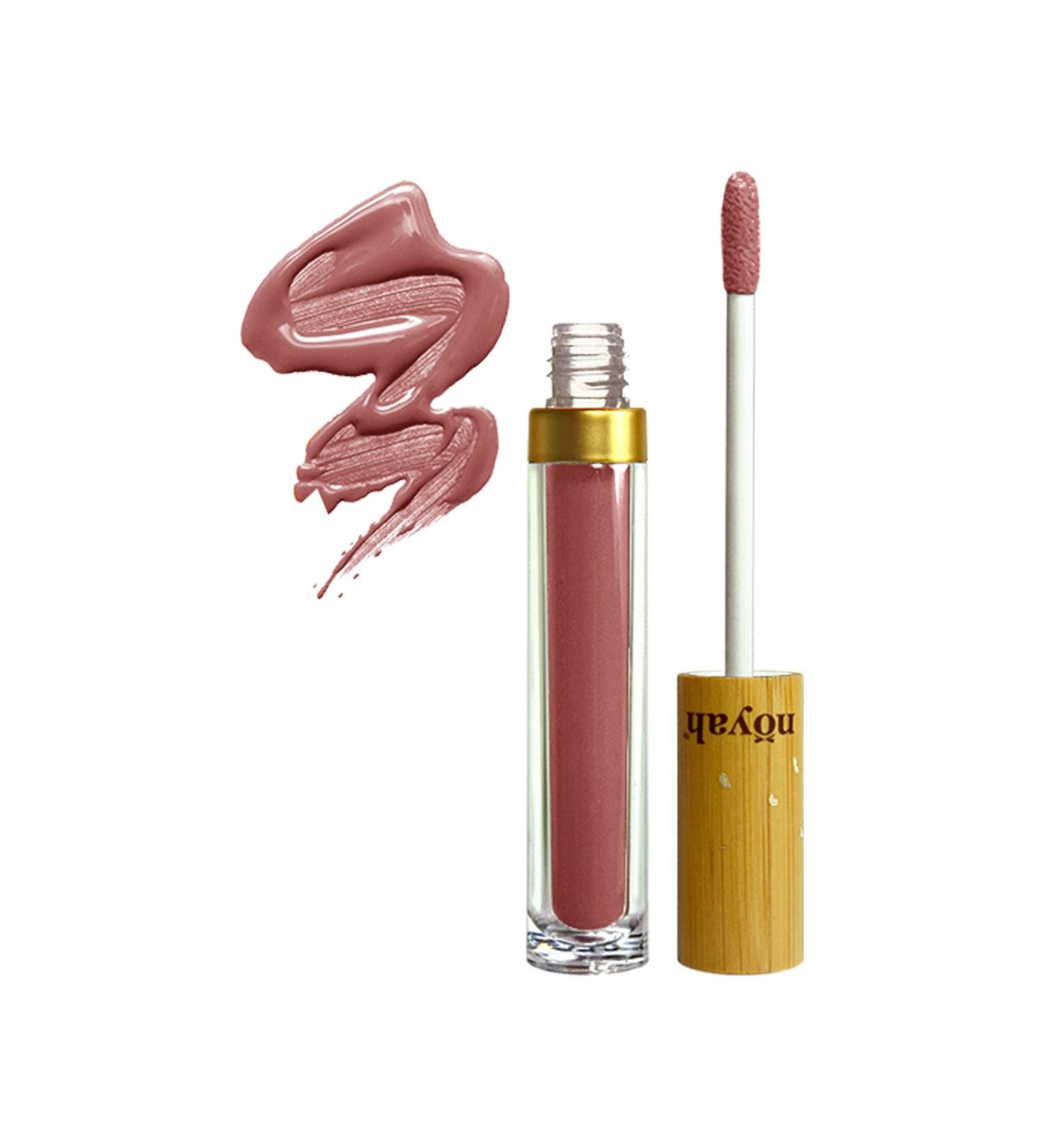 noyah Clean Natural Lip Gloss - Latte Love | Hydrating Coconut Oil & Cocoa Butter Formula - Buy Online on GoSupps.com