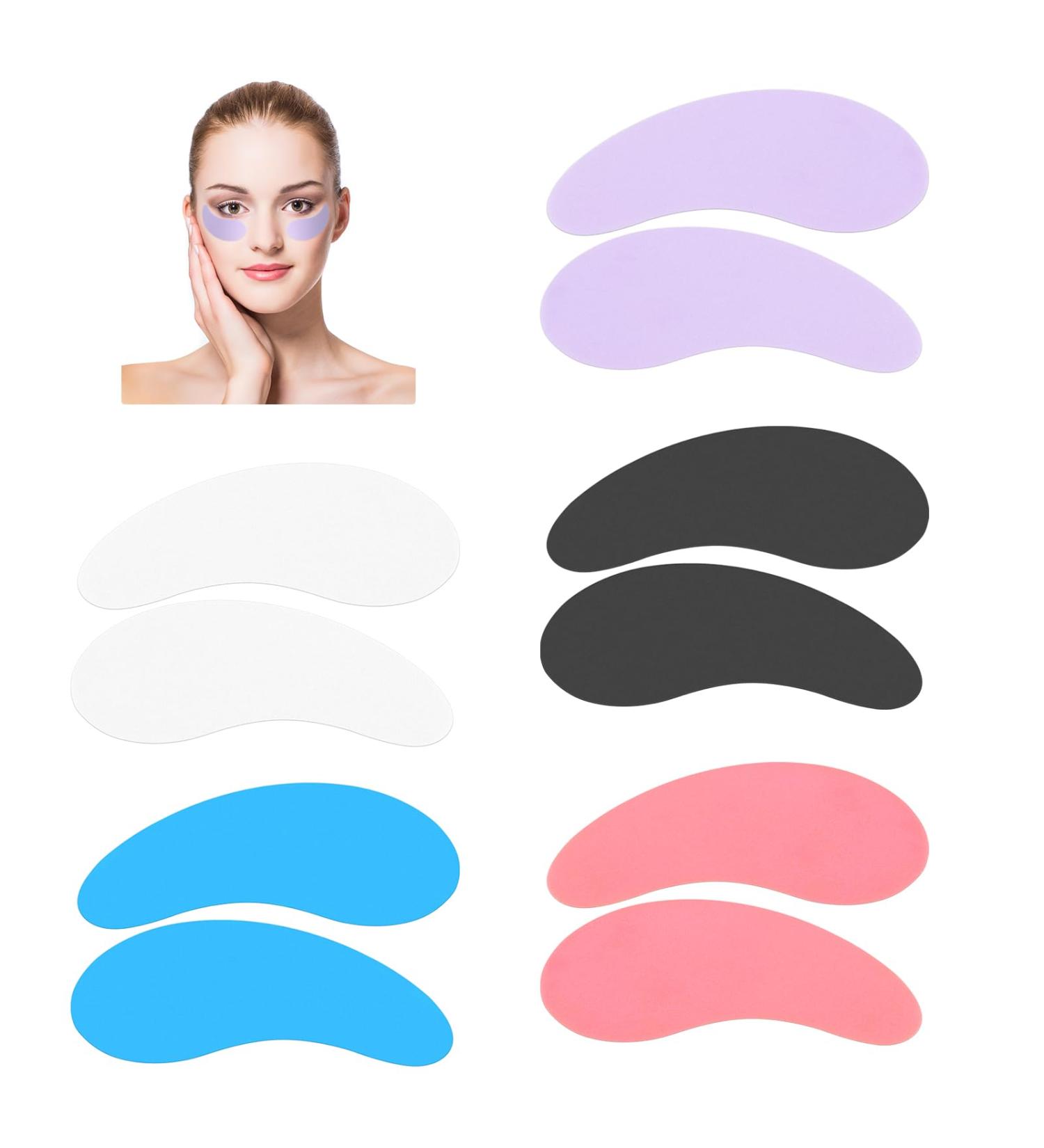5 Pairs Reusable Silicone Under Eye Patches - Reduce Dark Circles Puffiness & Wrinkles | Colorful Overnight Eye Masks - Buy Online on GoSupps.com