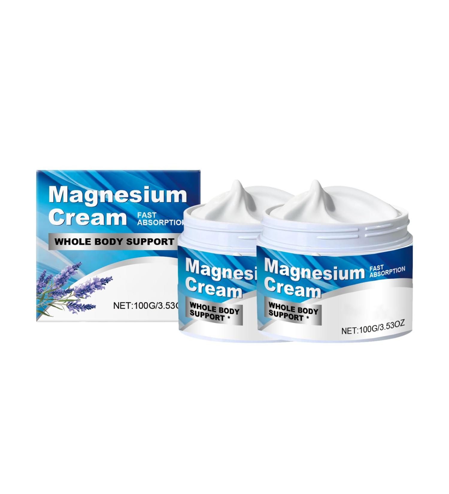  Rubu22a Magnesium Cream Quick Dry Easy to Absorb Relieves Muscle Tension Topical Magnesium Foot Cream Night Lotion Apply to Legs Arms or Body - Buy Online on GoSupps.com