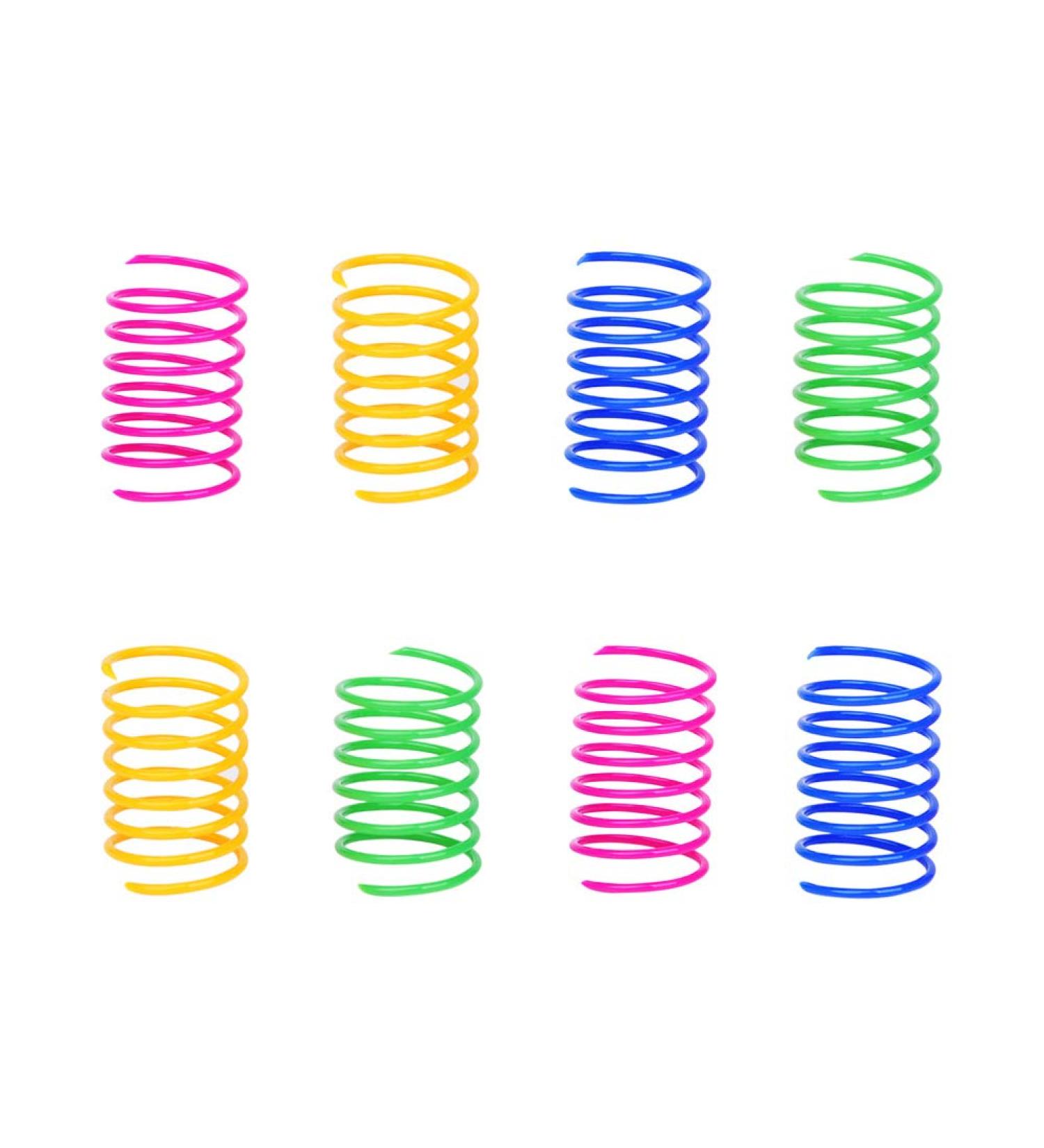 iSMARTEN Cat Spring Toy (60 Pack) - Plastic Coil Springs for Swatting, Biting, and Hunting - Random Color - Interactive & Fun Cat Kittens Toys - Buy Online on GoSupps.com