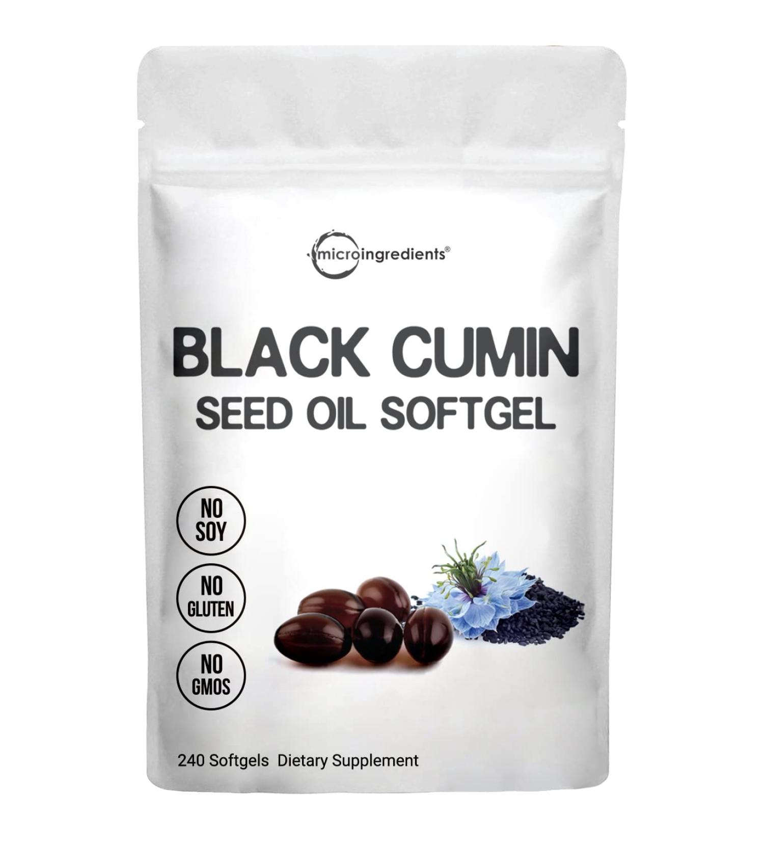 Black Seed Oil 1000mg 240 Capsules | Egyptian Cold-Pressed Nigella Sativa | Immune System Booster | Odorless, Non-GMO, Vegan Friendly - Buy Online on GoSupps.com