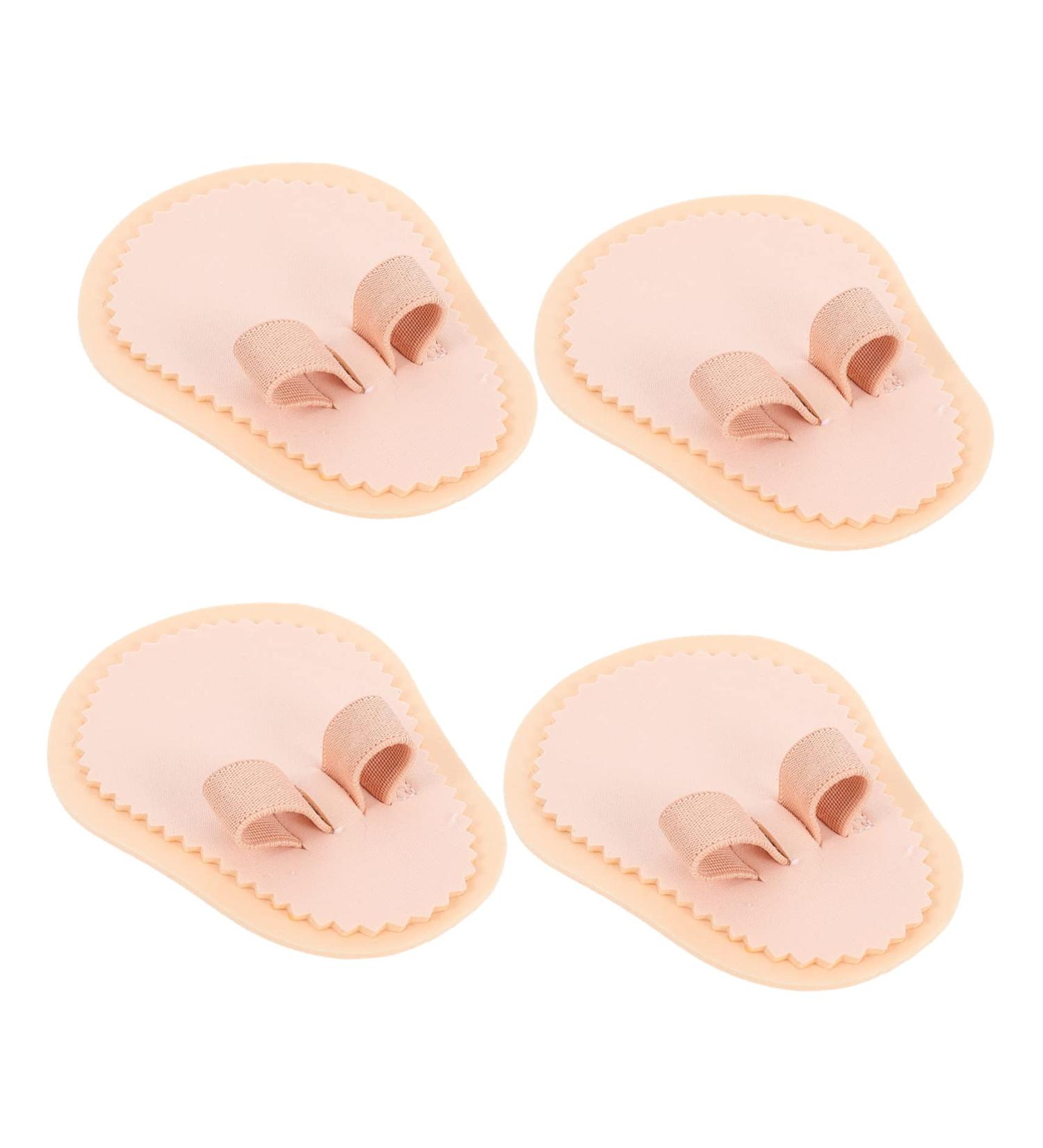 4pcs Hallux Valgus Correction Pads - High Heel Foot Protectors for Bunions - Toe Separator and Pain Relief Device - Brown - Buy Online on GoSupps.com