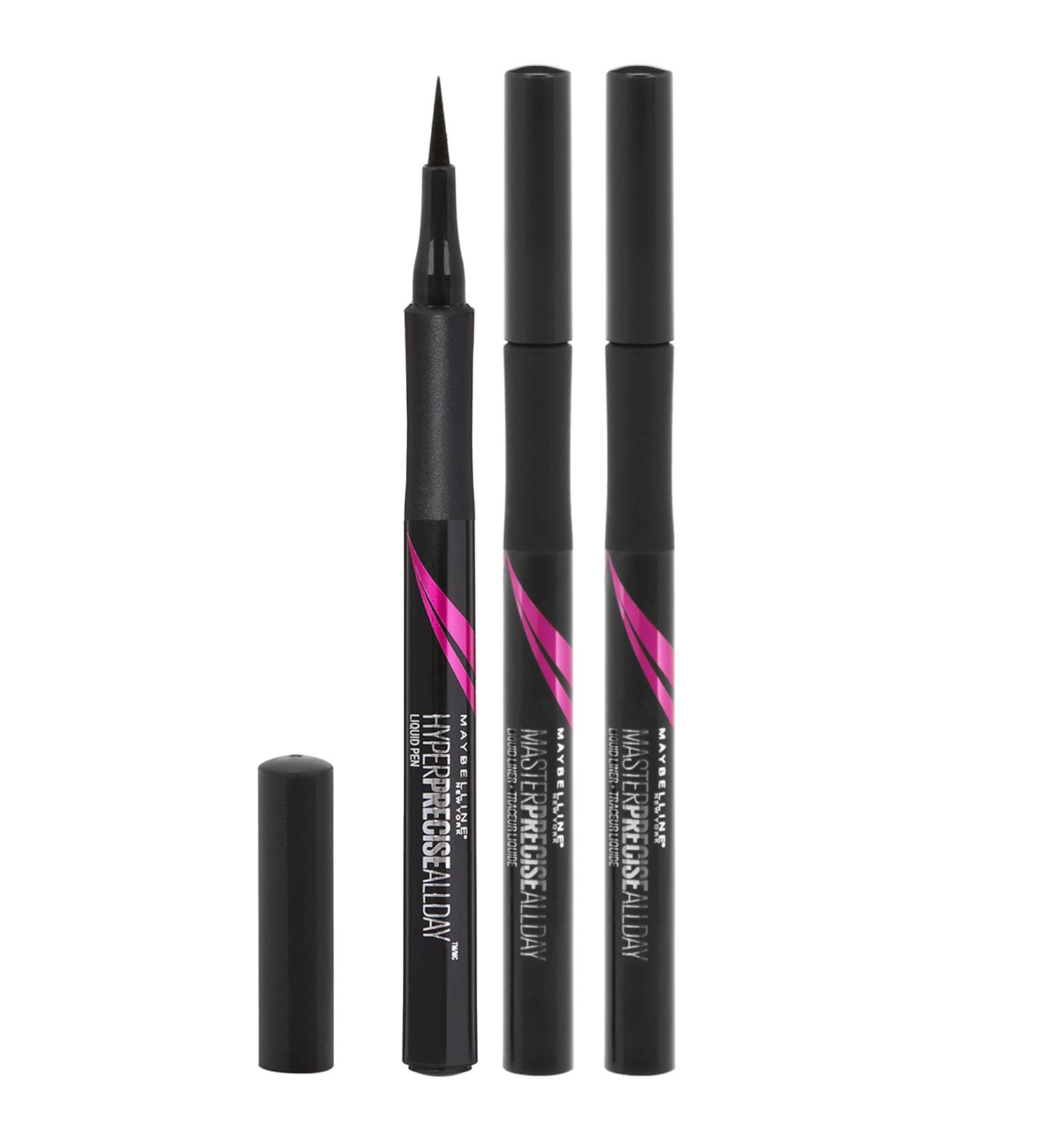 Maybelline Hyper Precise All Day Liner Trio Bundle- Matte Black, Waterproof and Smudge-Proof - Buy Online on GoSupps.com