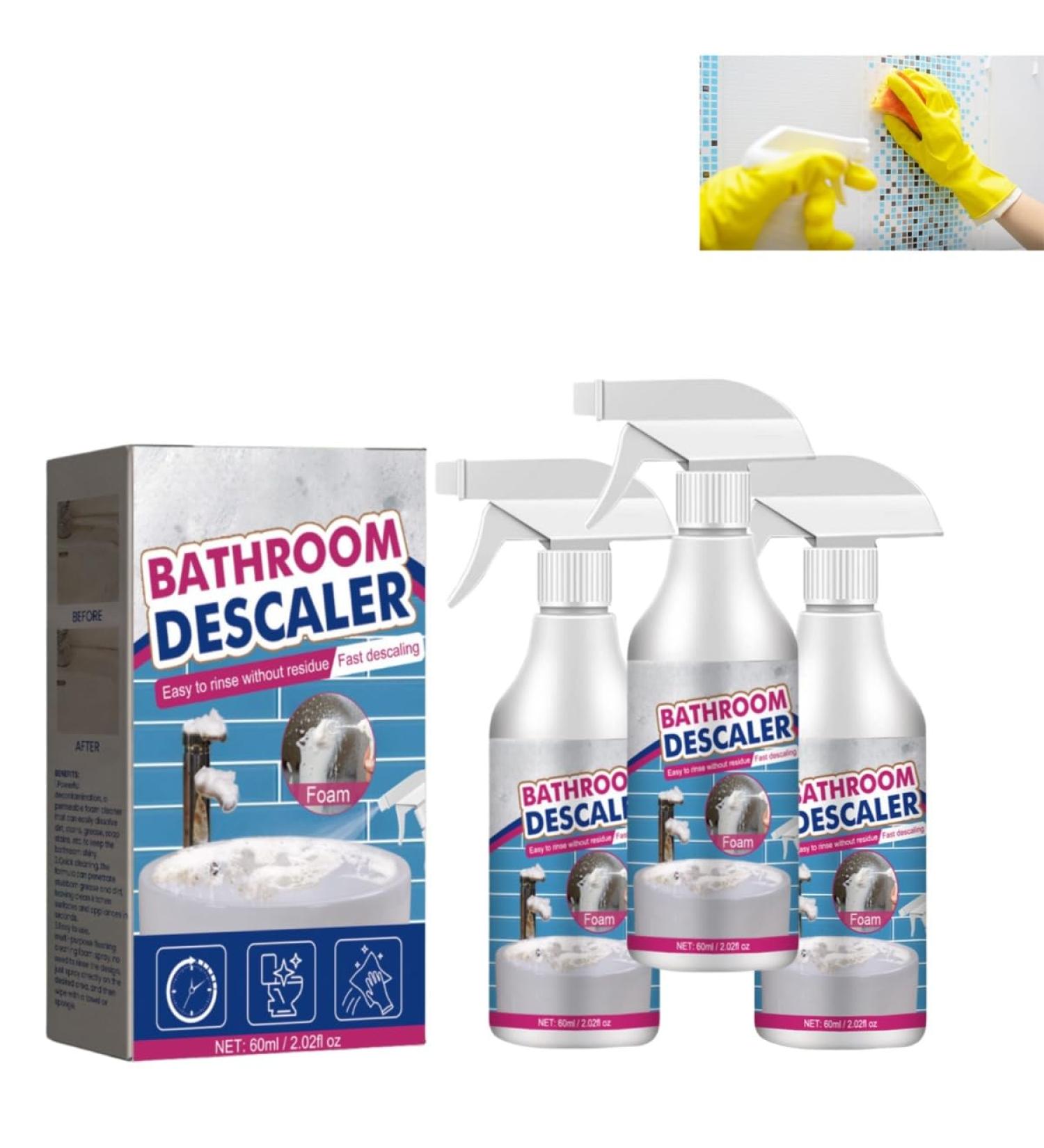2024 New Bathroom Cleaner Powerful Glass Cleaner Toilet Spray Cleaner Bathroom descaling Cleaner Spray no Rinse Scrub Daily Bathroom Cleaner - Buy Online on GoSupps.com