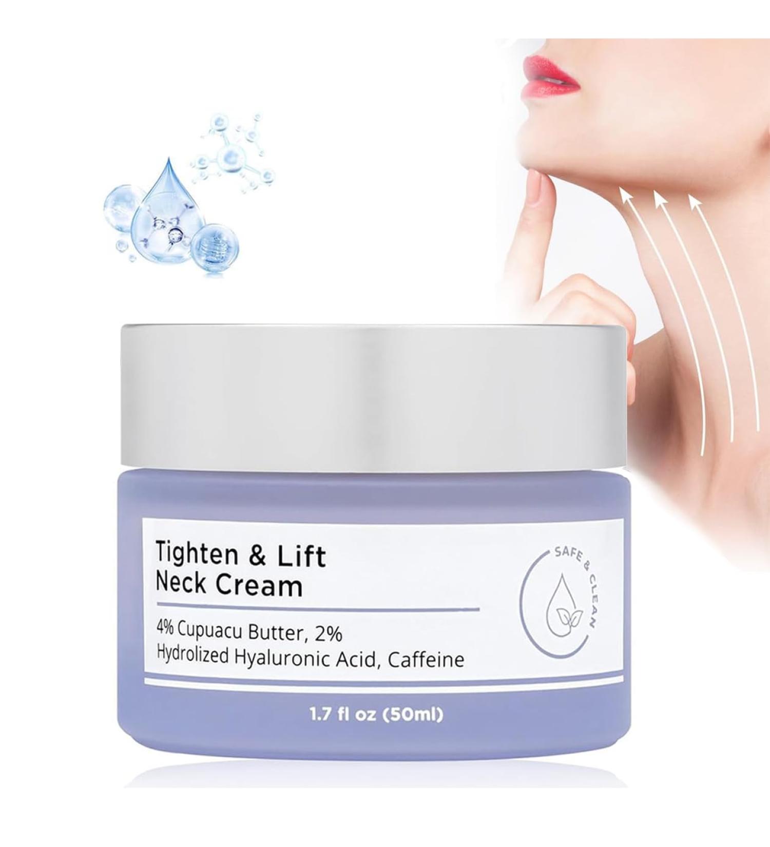 50ML Tighten and Lift Neck Cream Neck Firming Cream Tightening and Repair Decolletage Cream Advanced Neck Firming Cream - Best For Tightening Sagging Skin Wrinkles Improving Neck - Buy Online on GoSupps.com