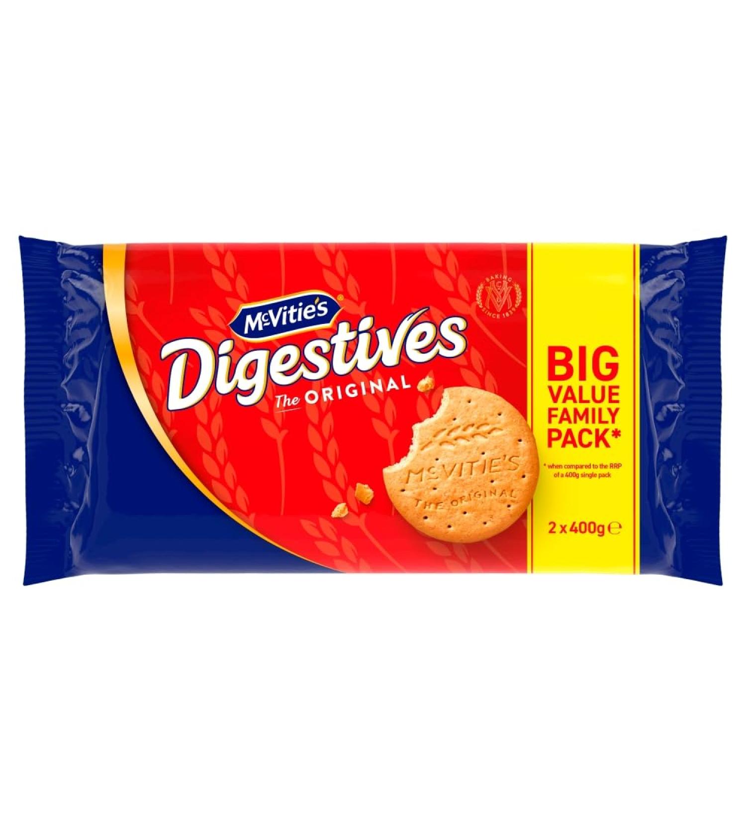 McVitie's Original Digestive Biscuit Twin Pack (2 x 360g) - Buy Online on GoSupps.com
