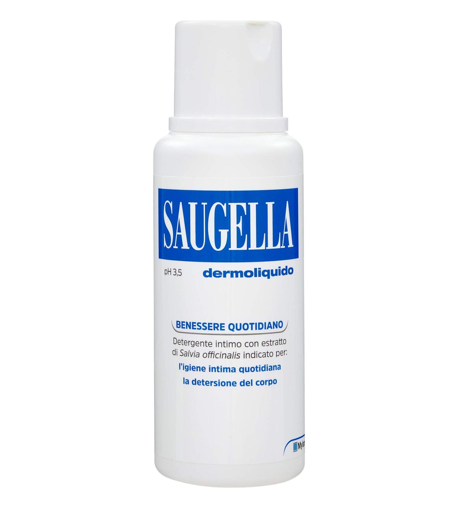 Saugella Dermoliquid Intimate Hygiene Detergent 250 ml | Gentle & Effective Cleanser for Personal Care Buy Internationally - Buy Online on GoSupps.com